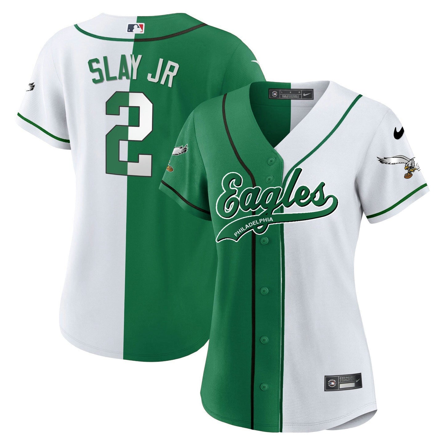Camisa NFL Women’s Kelly Green Baseball Limited Jersey