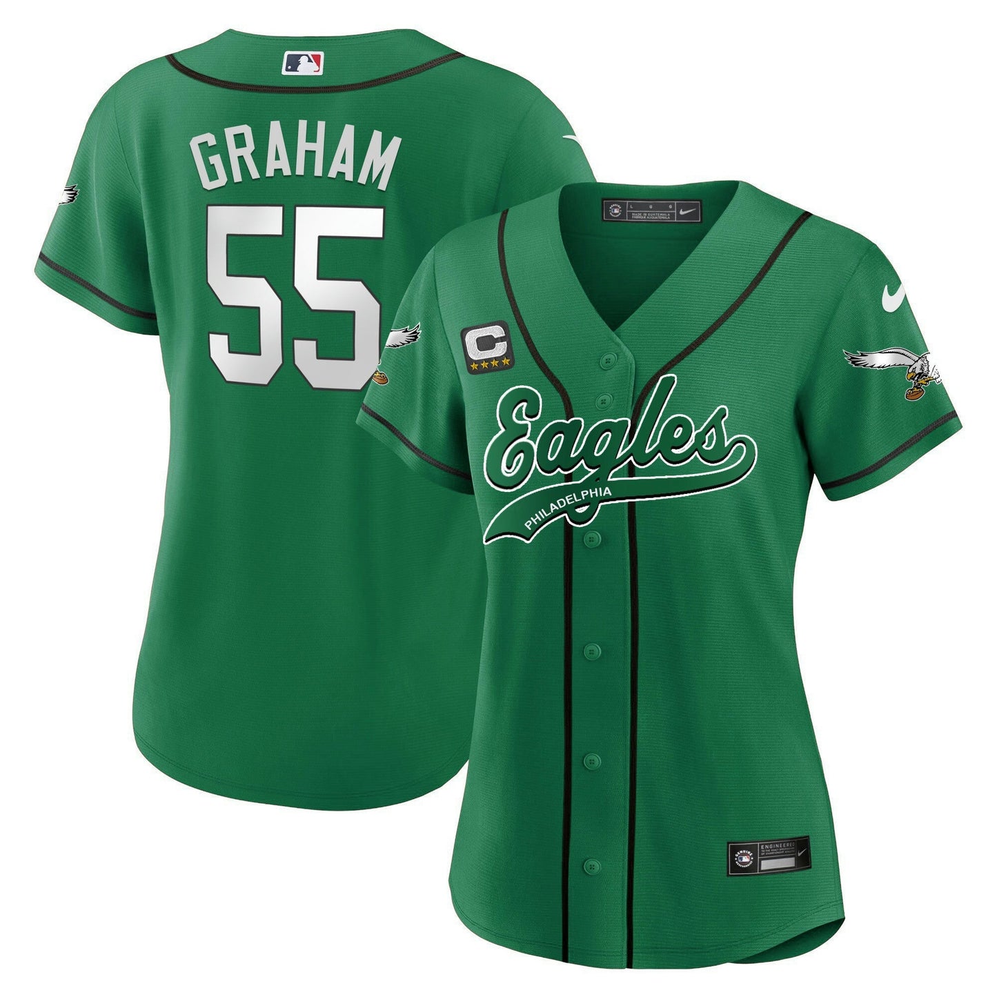 Camisa NFL Women’s Kelly Green Jersey
