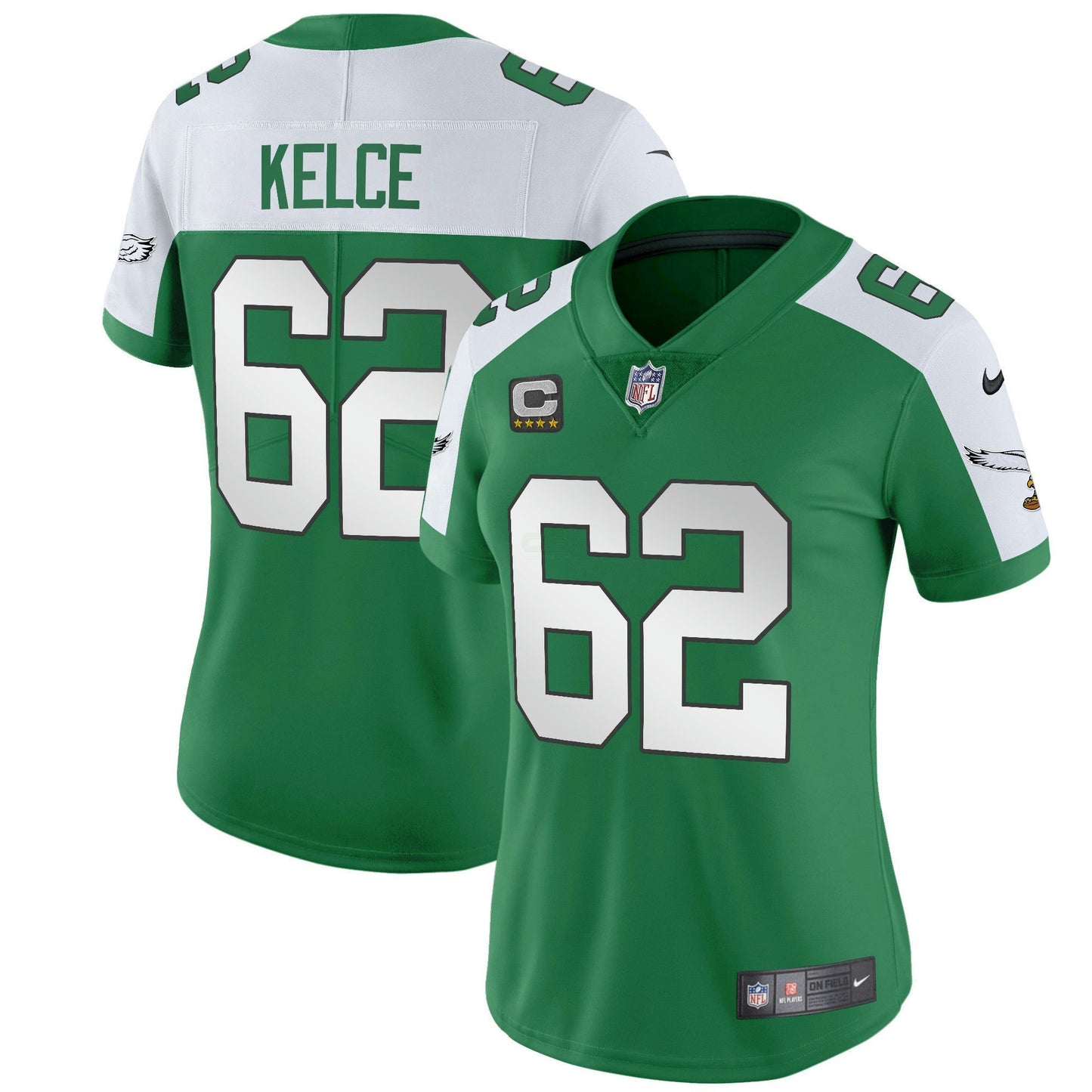 Camisa NFL Women’s Kelly Green Vapor Limited Jersey V2