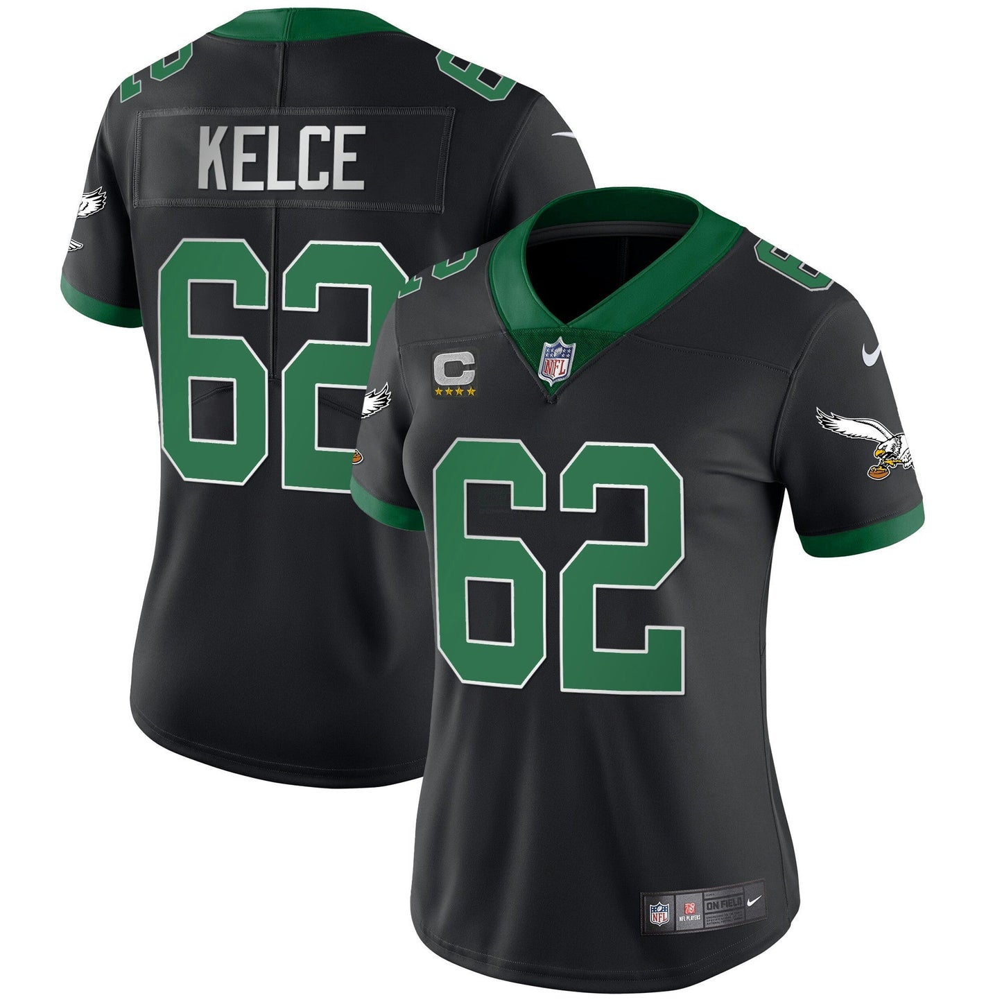 Camisa NFL Women’s Kelly Green Vapor Limited Jersey V2
