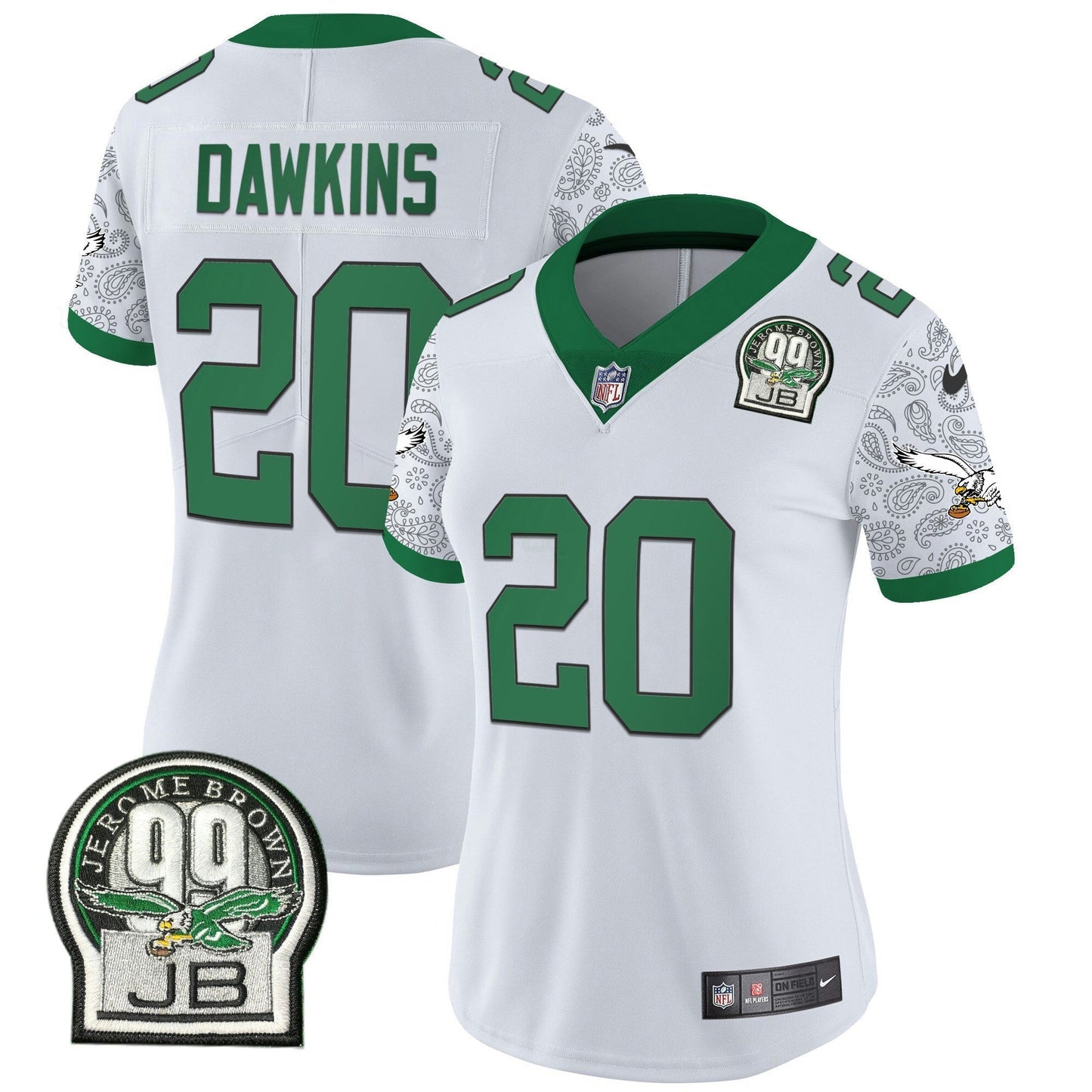 Camisa NFL Women’s Kelly Green Vapor Limited Jersey V4