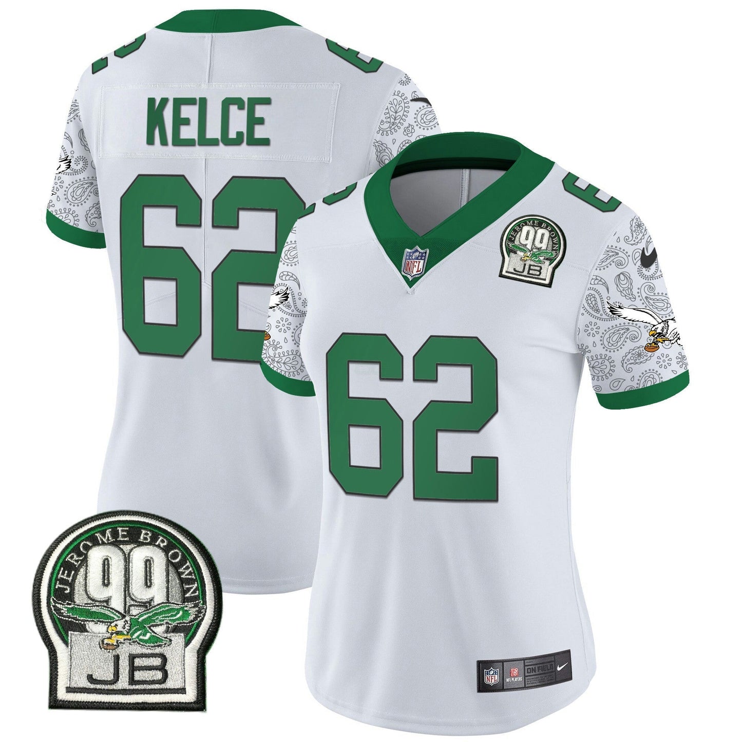 Camisa NFL Women’s Kelly Green Vapor Limited Jersey V4