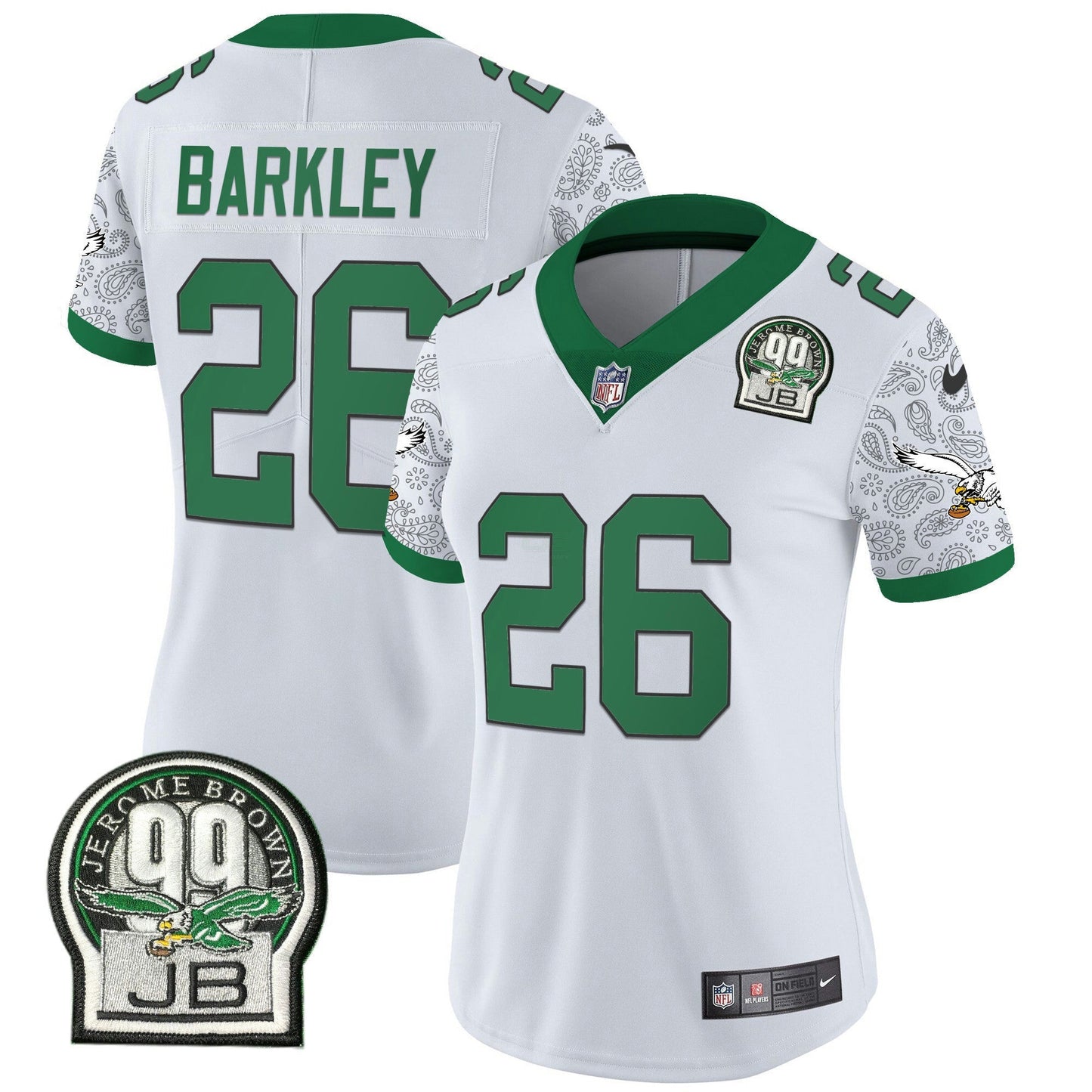 Camisa NFL Women’s Kelly Green Vapor Limited Jersey V4