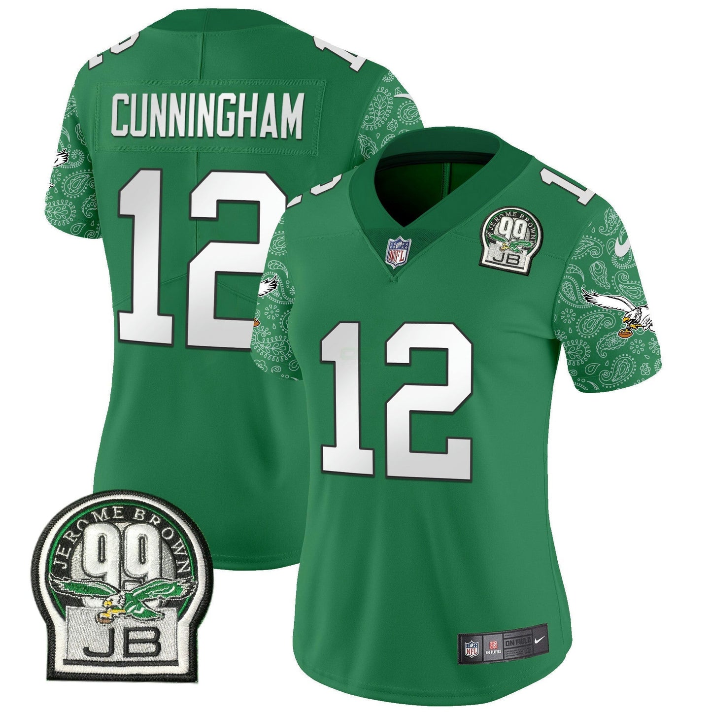 Camisa NFL Women’s Kelly Green Vapor Limited Jersey V4