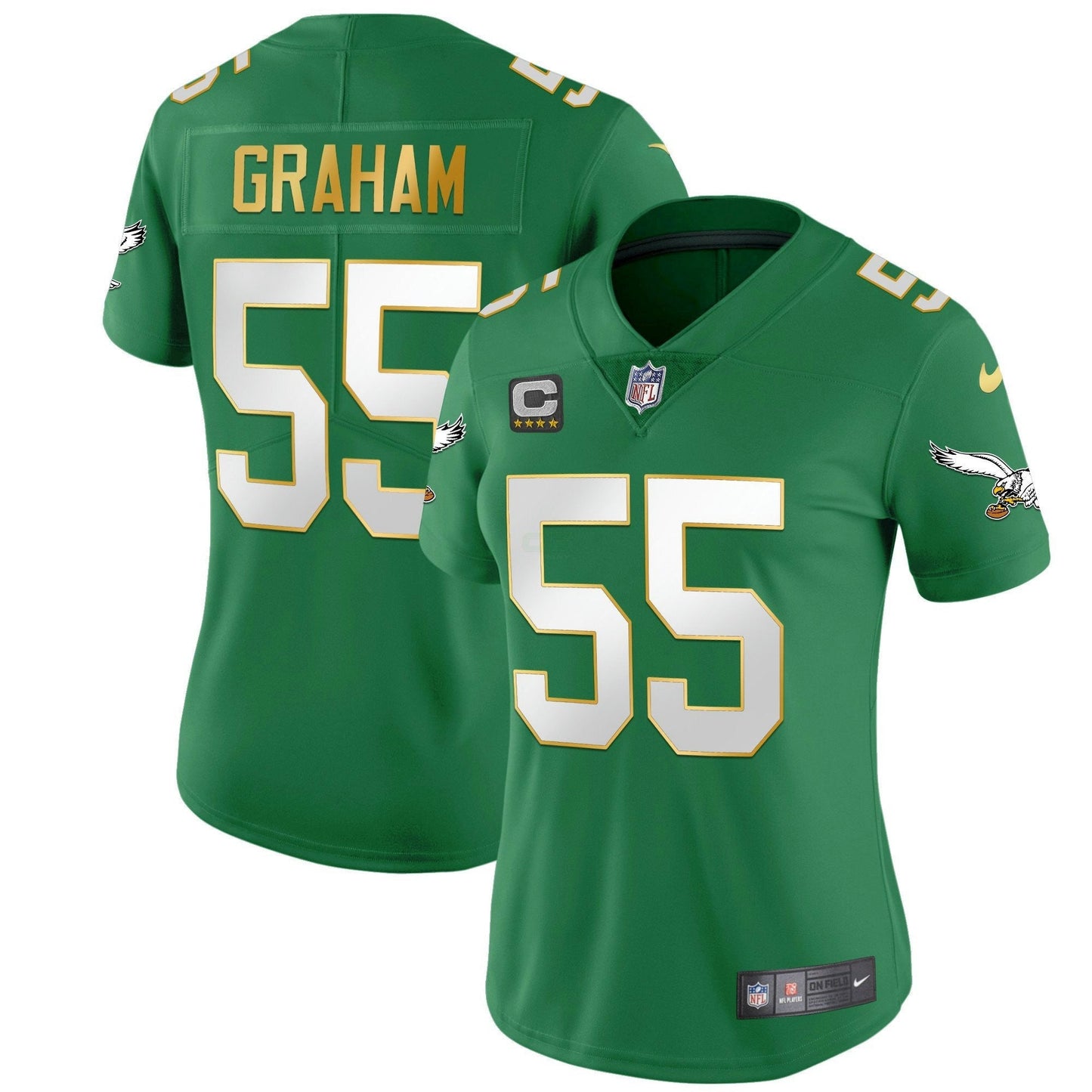 Camisa NFL Women’s Kelly Verde Dourada Jersey
