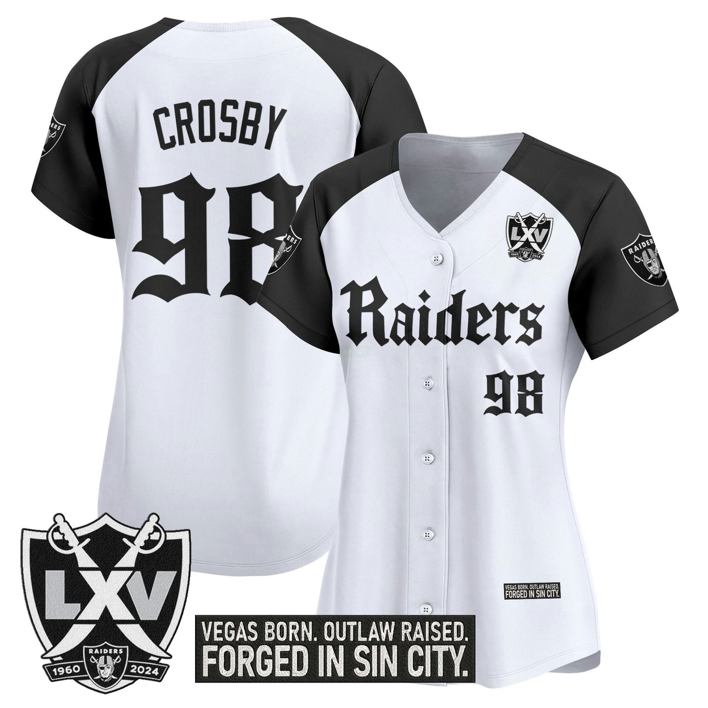 Camisa NFL Women’s Las Vegas ‘Gothic Sin City Shadows Edition’ Vapor Jersey
