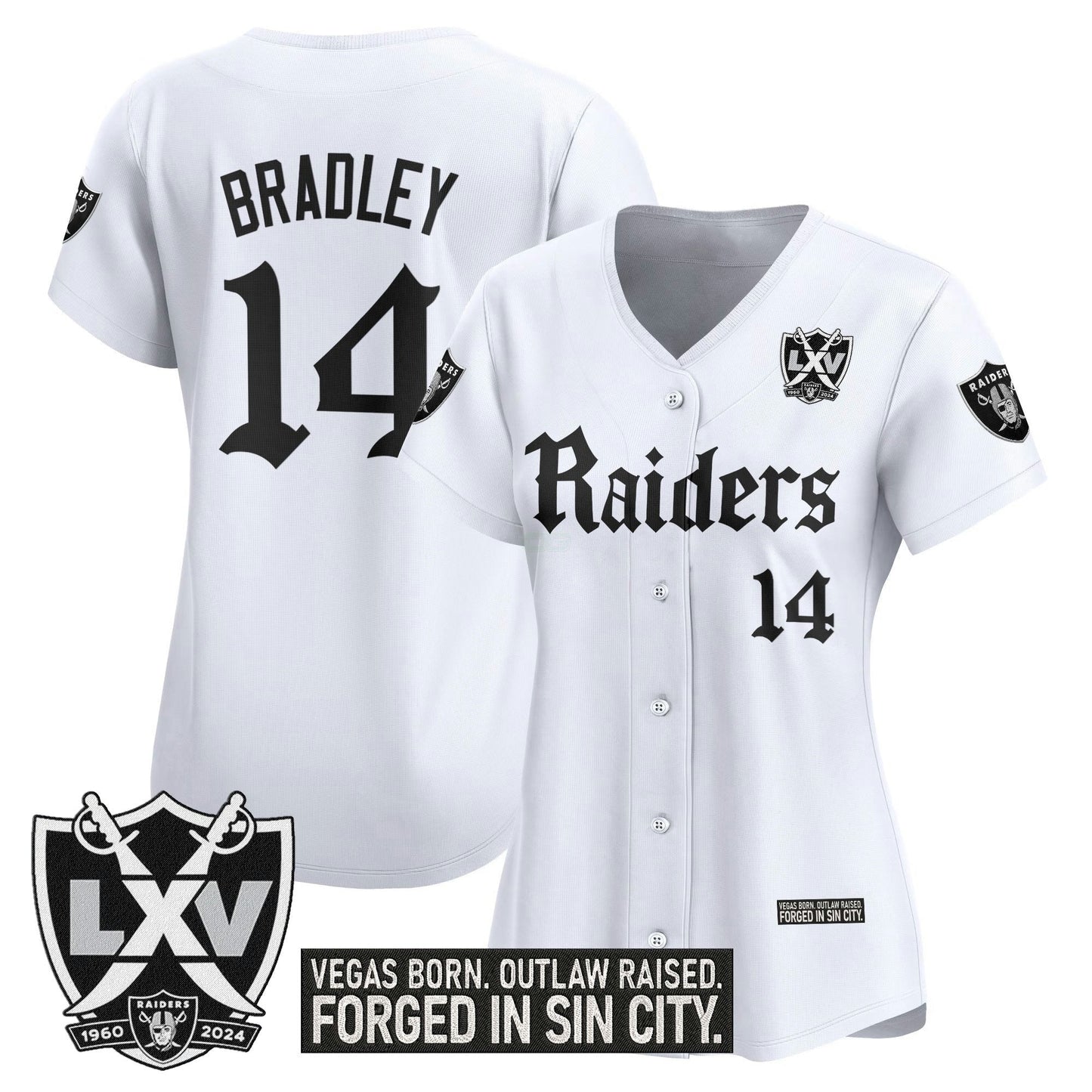 Camisa NFL Women’s Las Vegas ‘Gothic Sin City Shadows Edition’ Vapor Jersey