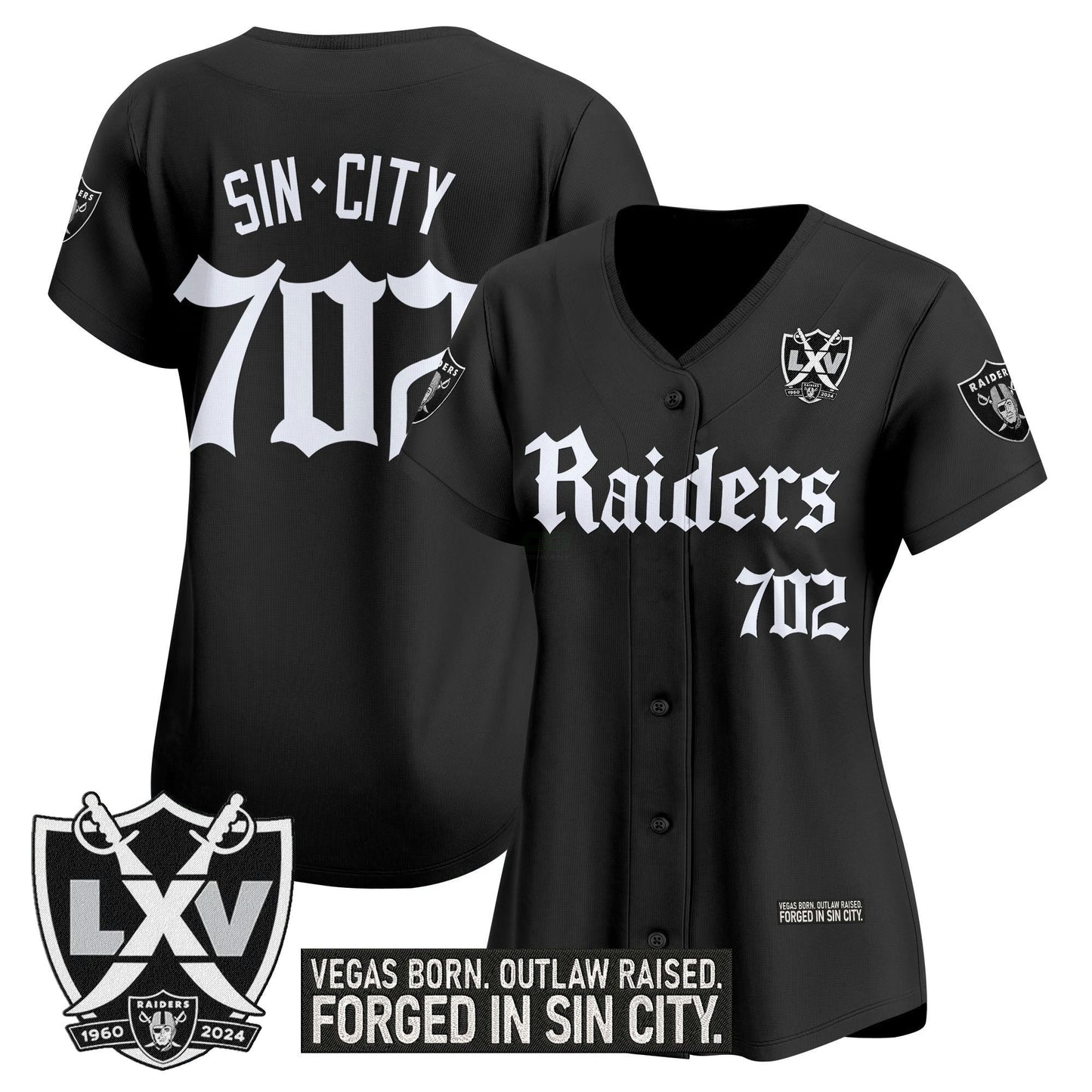 Camisa NFL Women’s Las Vegas ‘Gothic Sin City Shadows Edition’ Vapor Jersey
