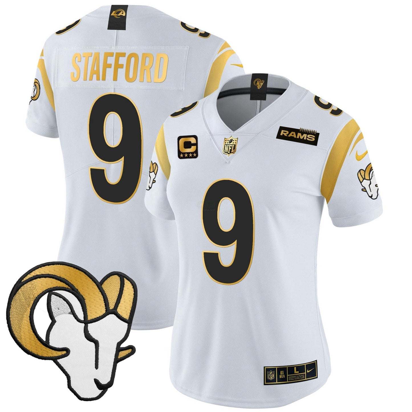 Camisa NFL Women’s Los Angeles 2024 Dourada Vapor Limited Jersey