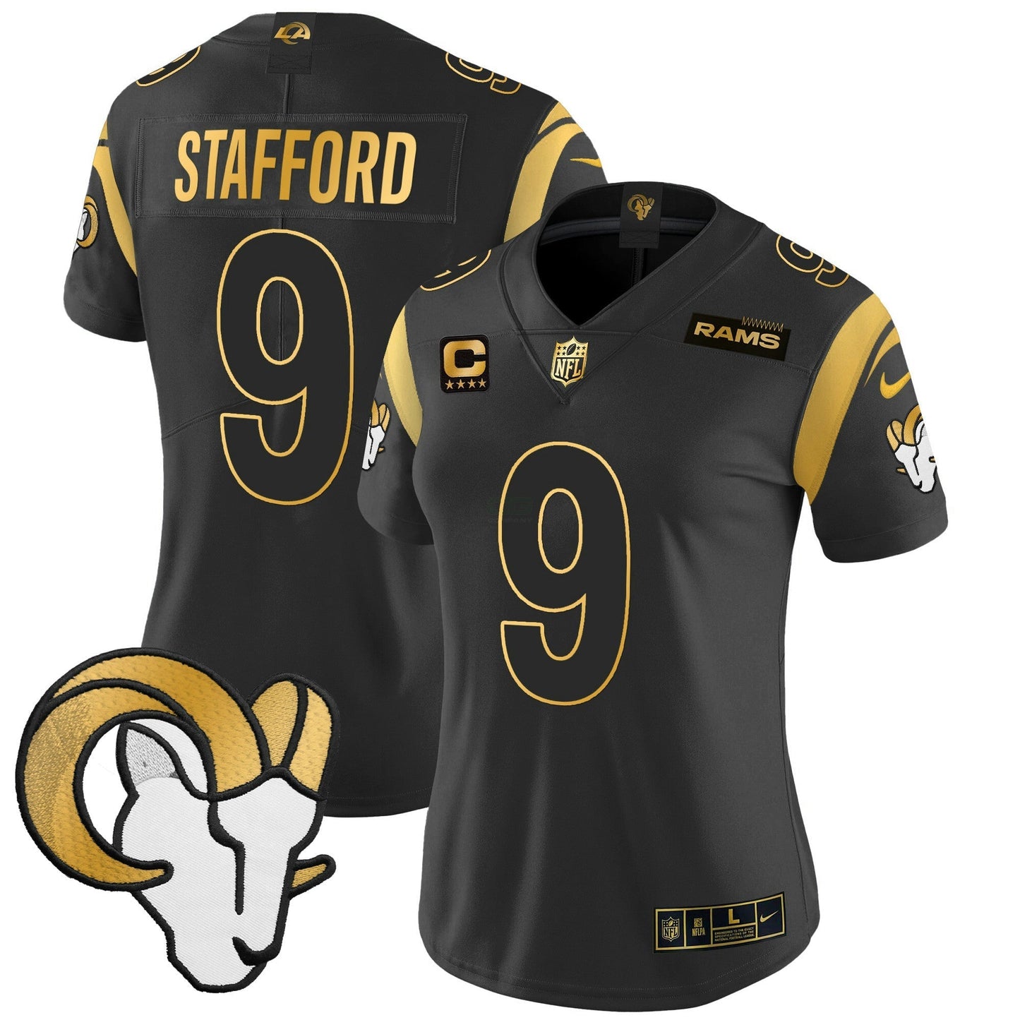 Camisa NFL Women’s Los Angeles 2024 Dourada Vapor Limited Jersey