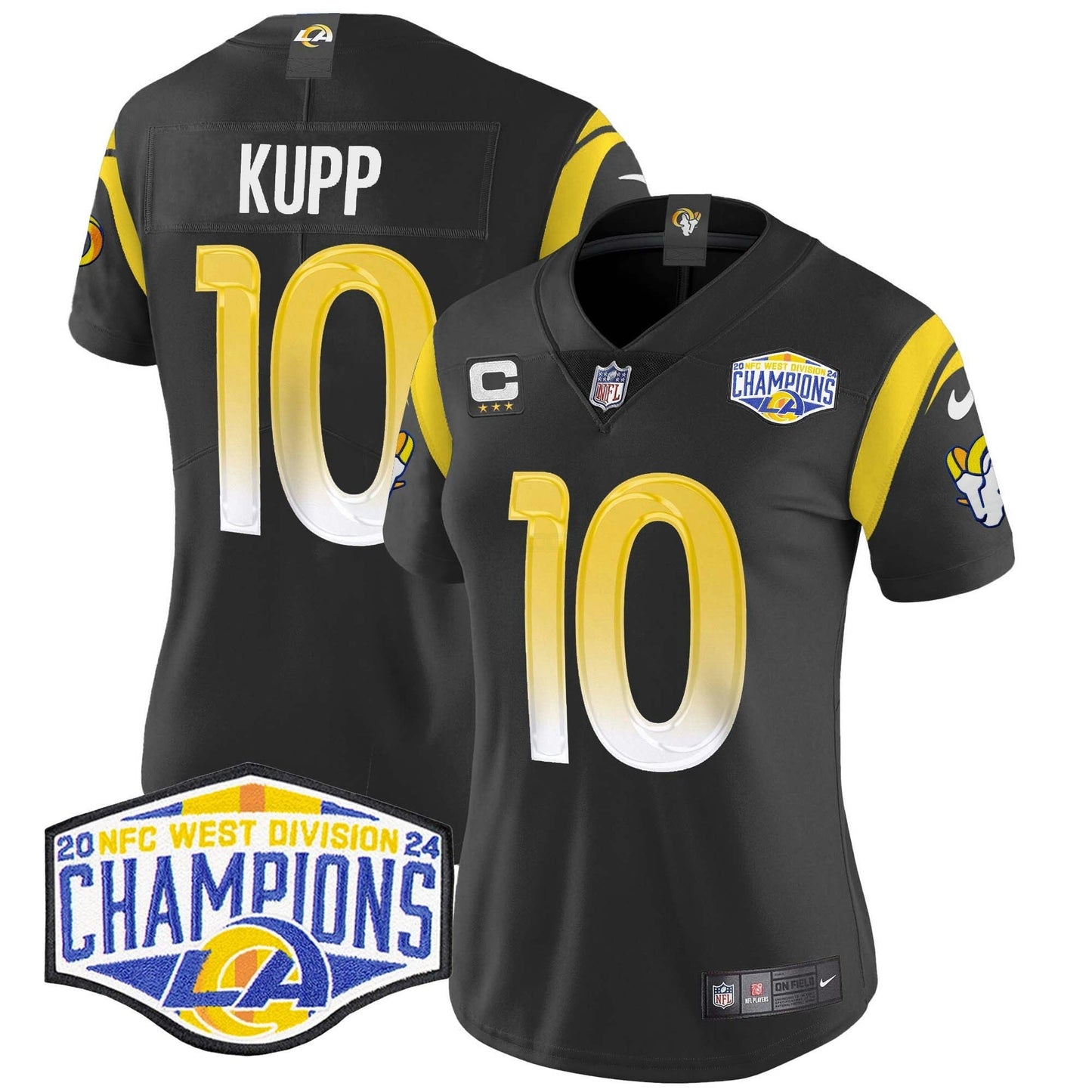 Camisa NFL Women’s Los Angeles 2024 NFC West Division Champions Vapor Limited Jersey