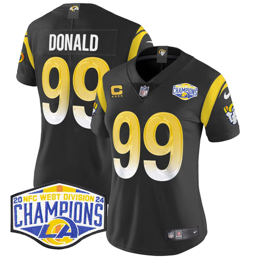 Camisa NFL Women’s Los Angeles 2024 NFC West Division Champions Vapor Limited Jersey