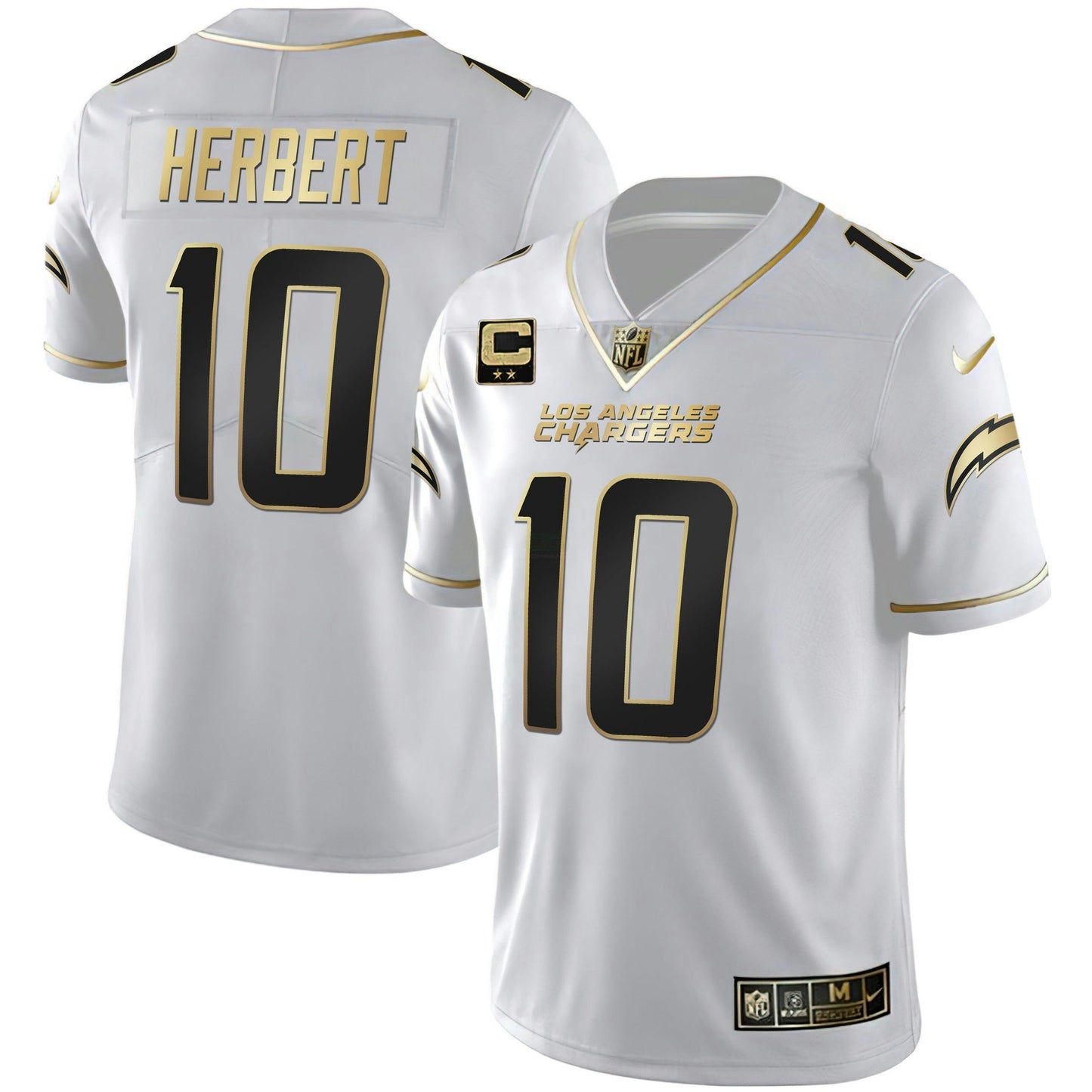 Camisa NFL Women’s Los Angeles Branca Dourada & Preta Dourada Jersey