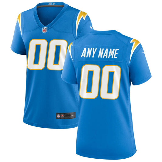 Camisa NFL Women’s Los Angeles Powder Blue Custom Game Jersey - Powder Azul
