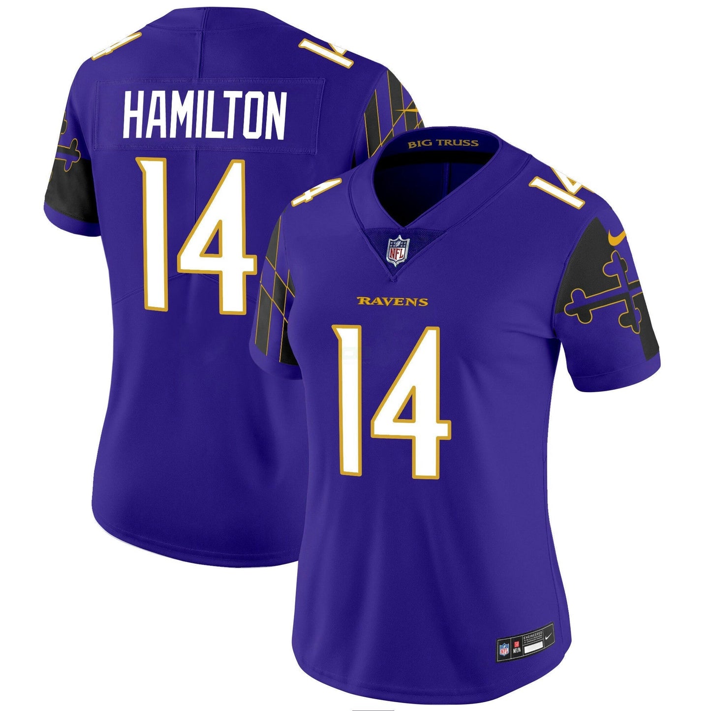 Camisa NFL Women’s Maryland Flag Vapor Limited Jersey