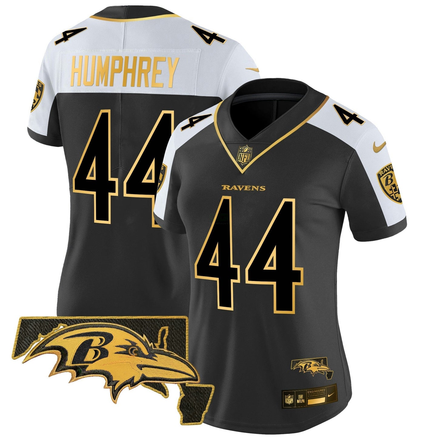 Camisa NFL Women’s Maryland Patch Dourada Vapor Limited Jersey V2