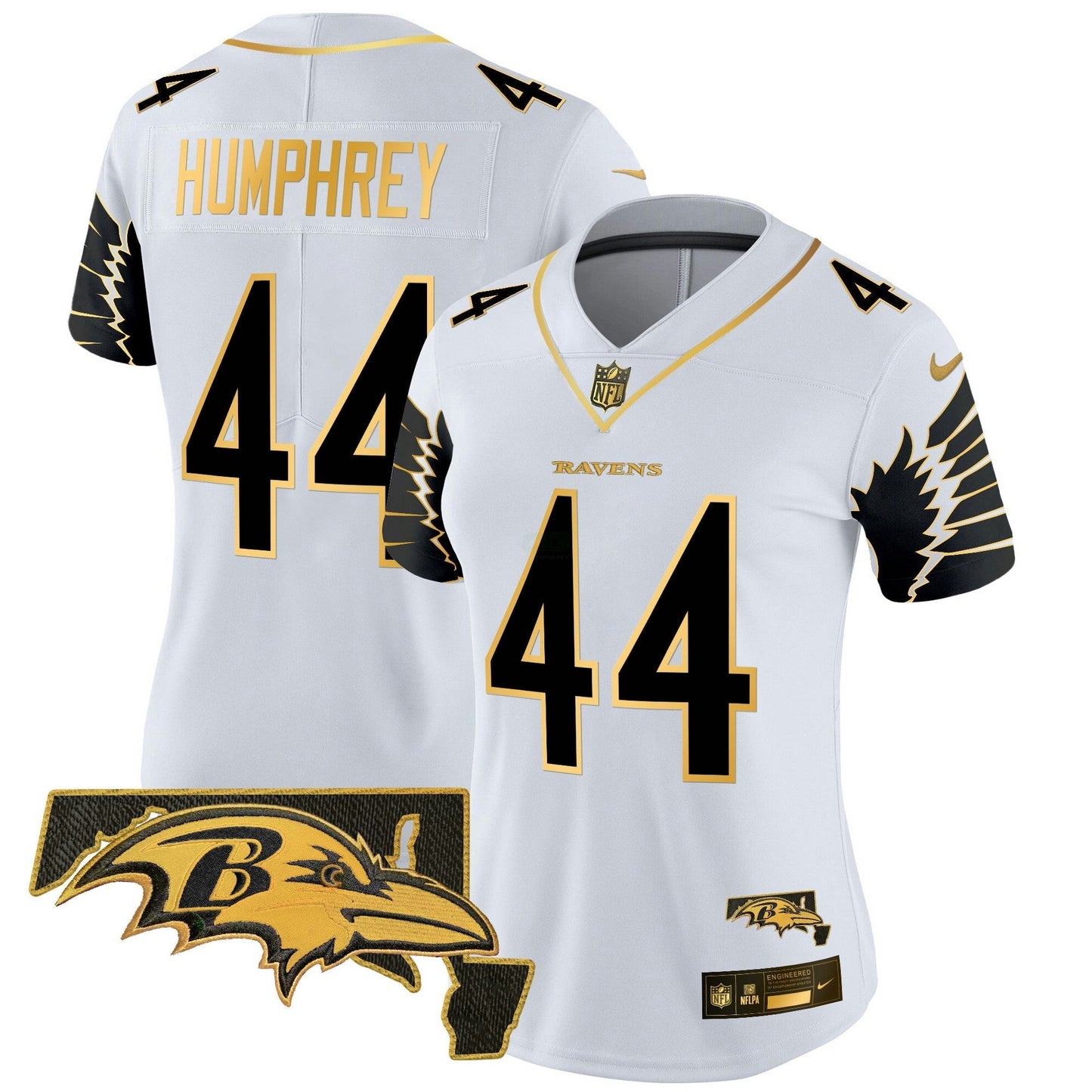 Camisa NFL Women’s Maryland Patch Dourada Vapor Limited Jersey V2