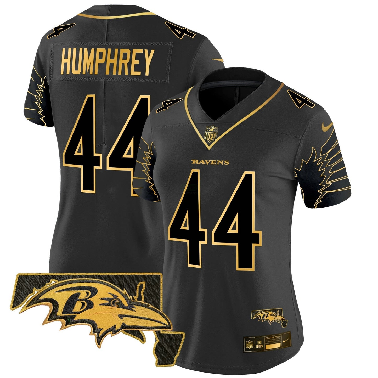 Camisa NFL Women’s Maryland Patch Dourada Vapor Limited Jersey V2