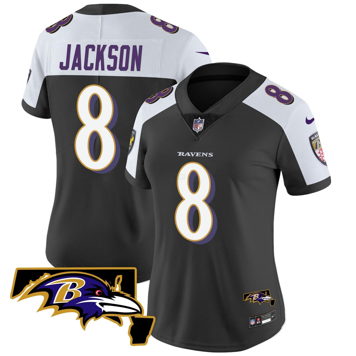 Camisa NFL Women’s Maryland Patch Vapor Limited Jersey