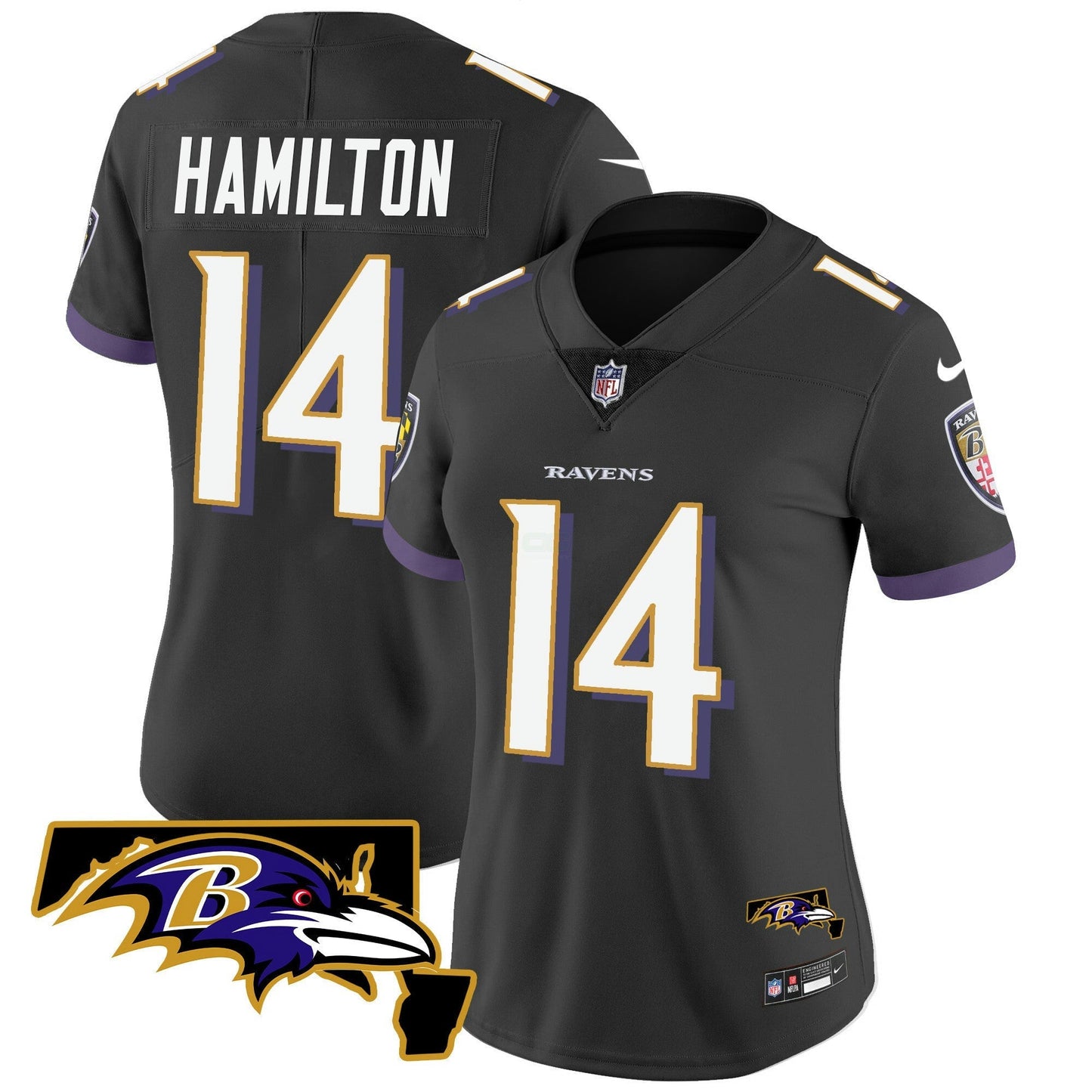 Camisa NFL Women’s Maryland Patch Vapor Limited Jersey
