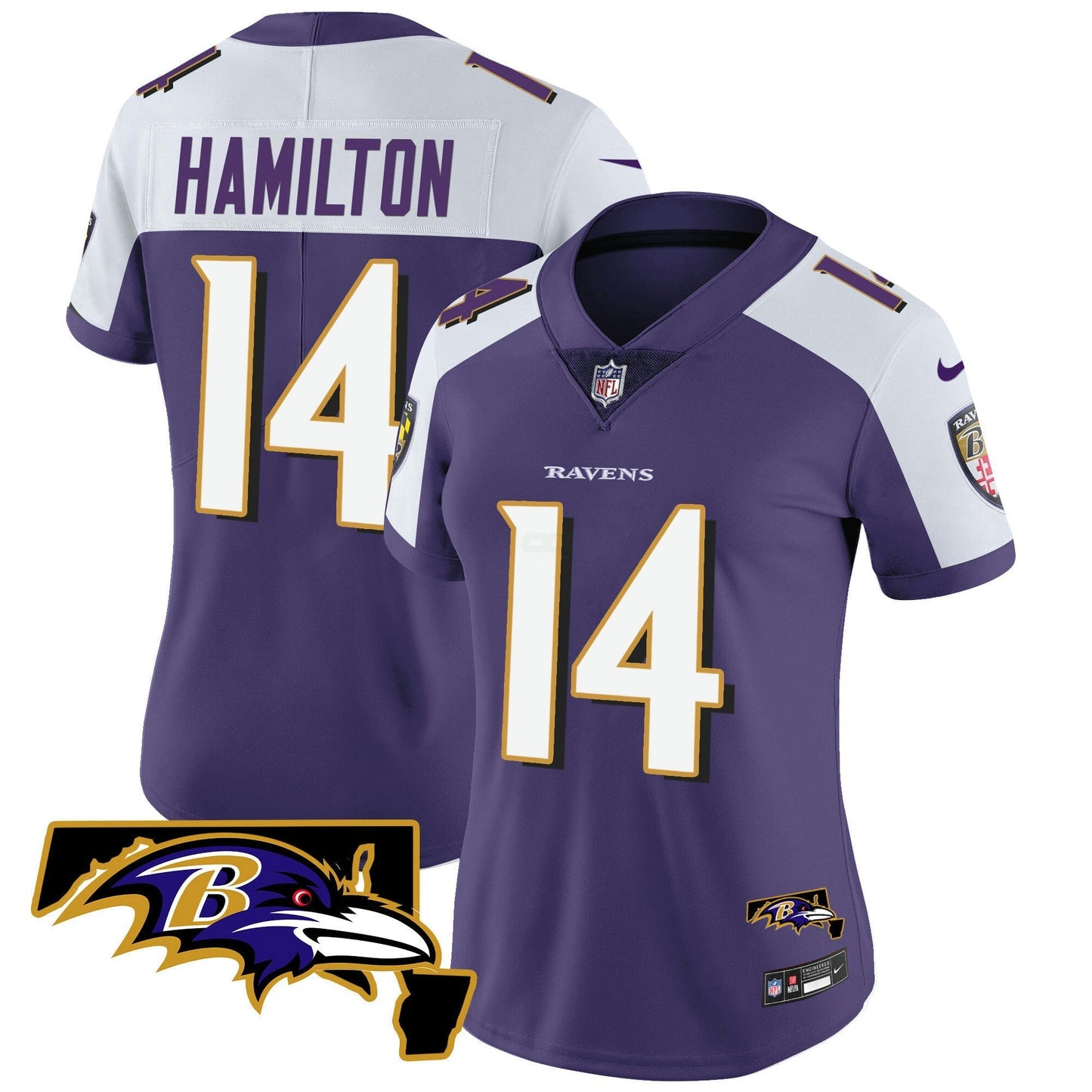 Camisa NFL Women’s Maryland Patch Vapor Limited Jersey