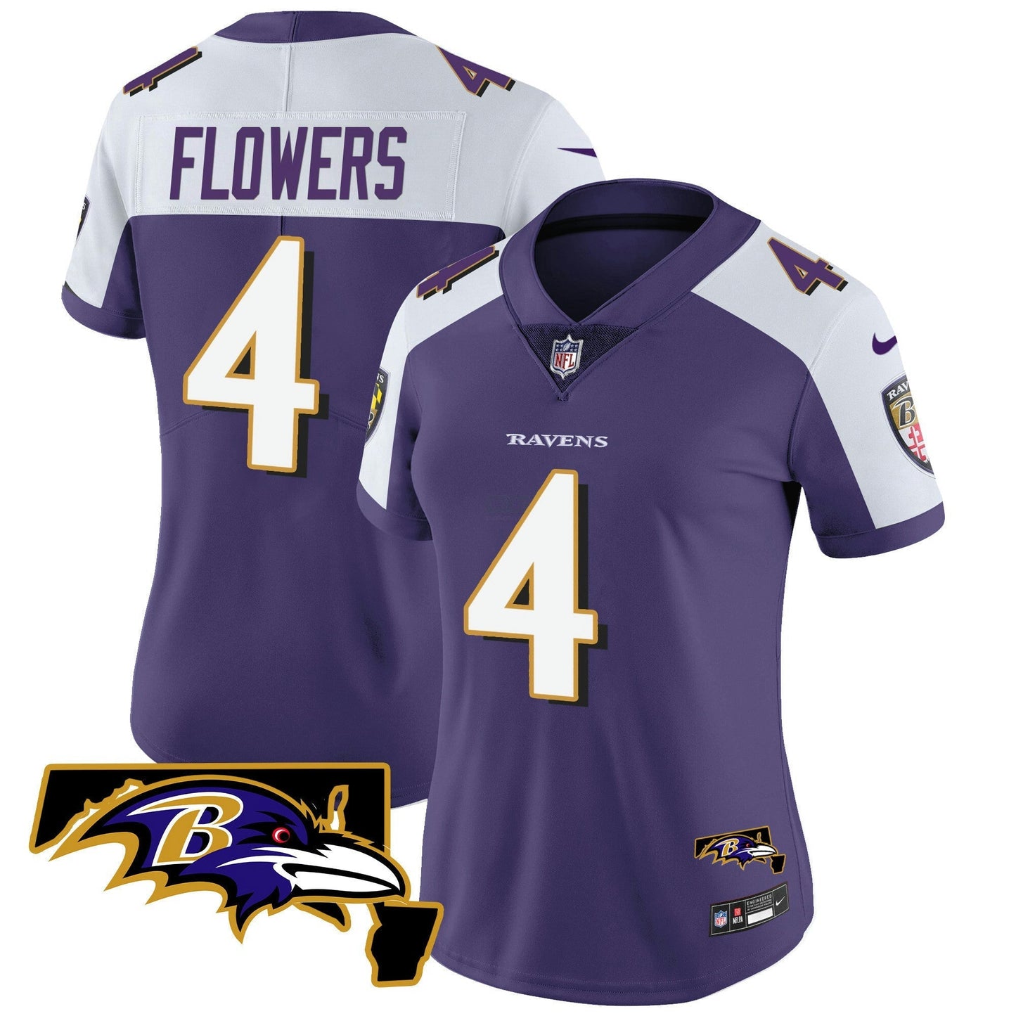 Camisa NFL Women’s Maryland Patch Vapor Limited Jersey