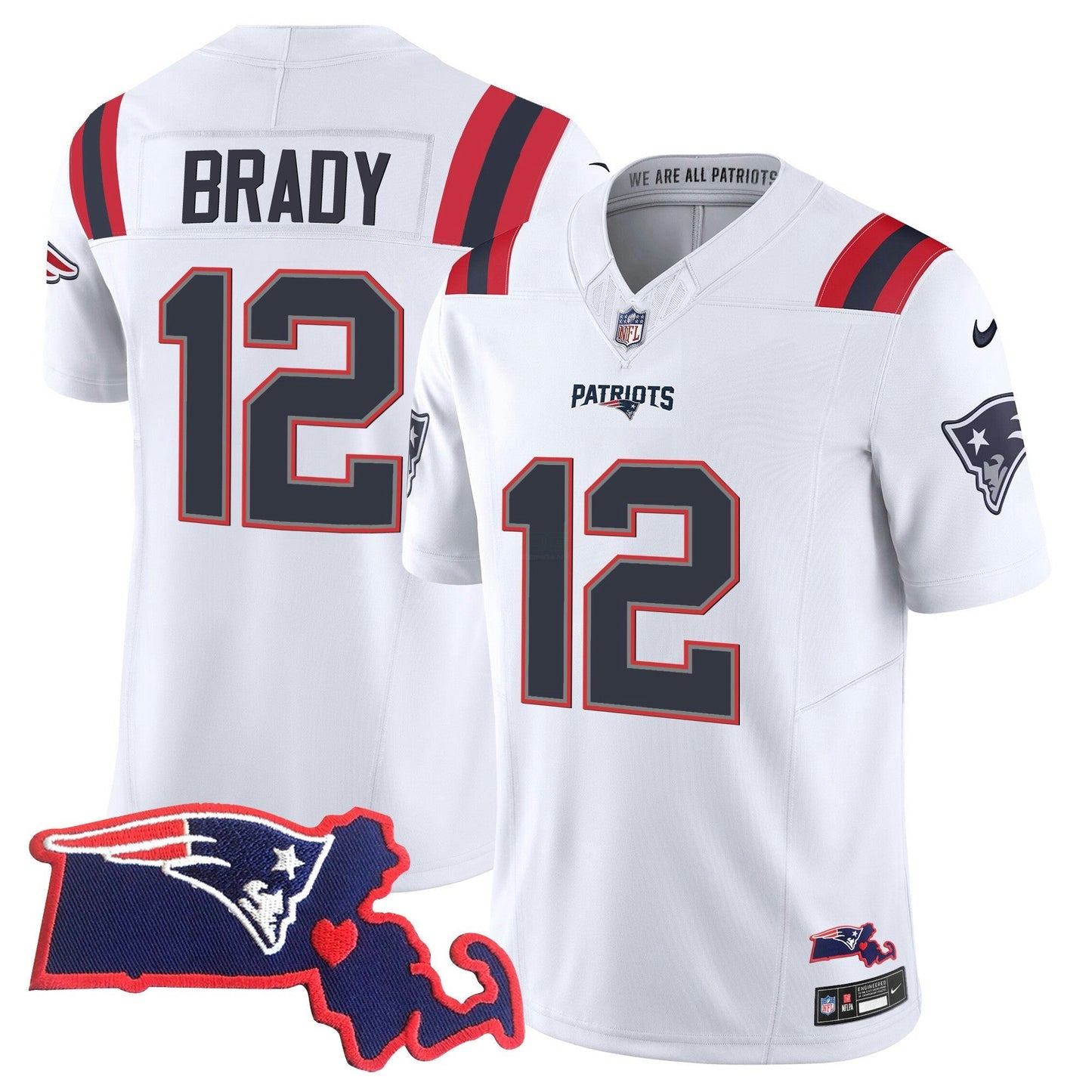Camisa NFL Women’s Massachusetts Patch Vapor Jersey