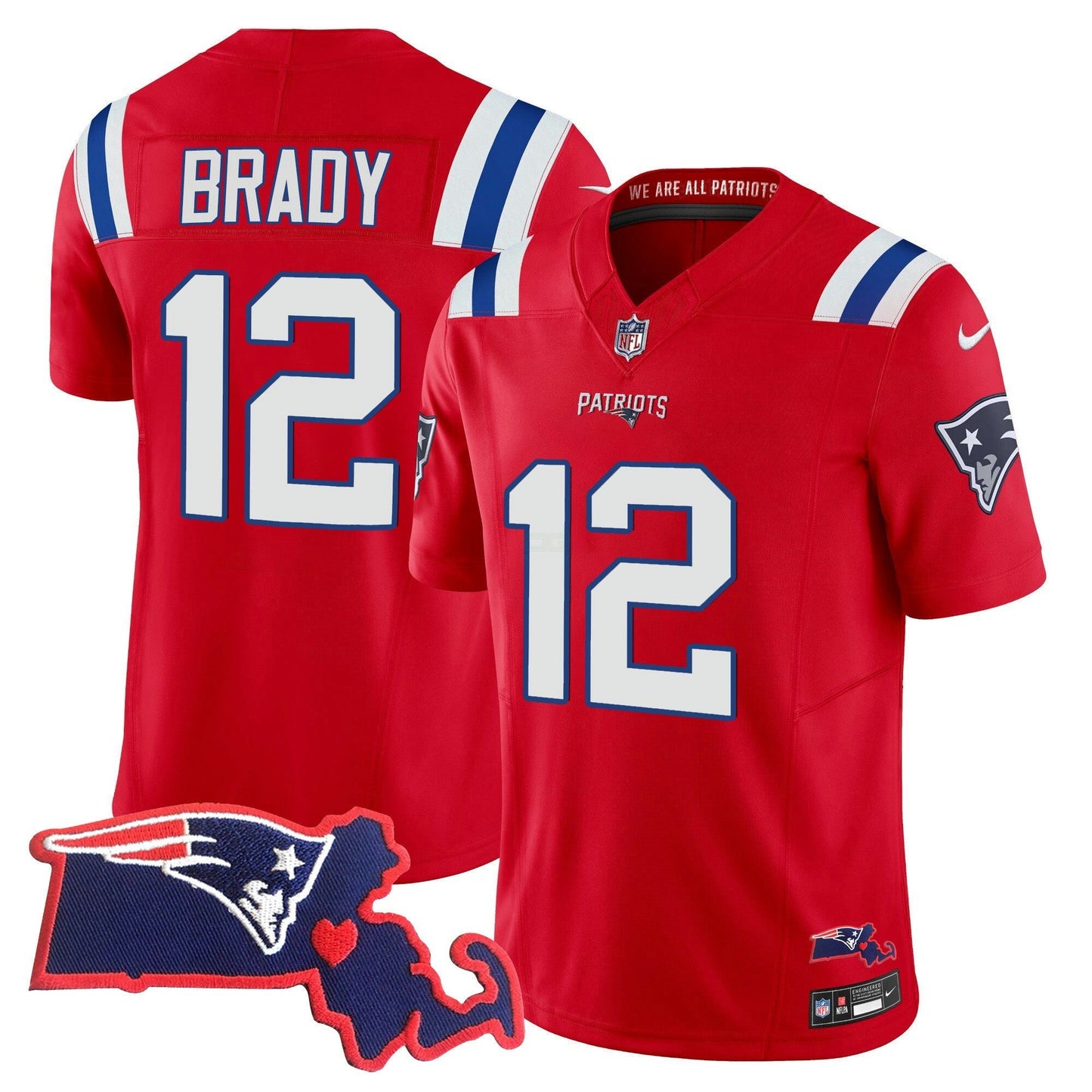Camisa NFL Women’s Massachusetts Patch Vapor Jersey