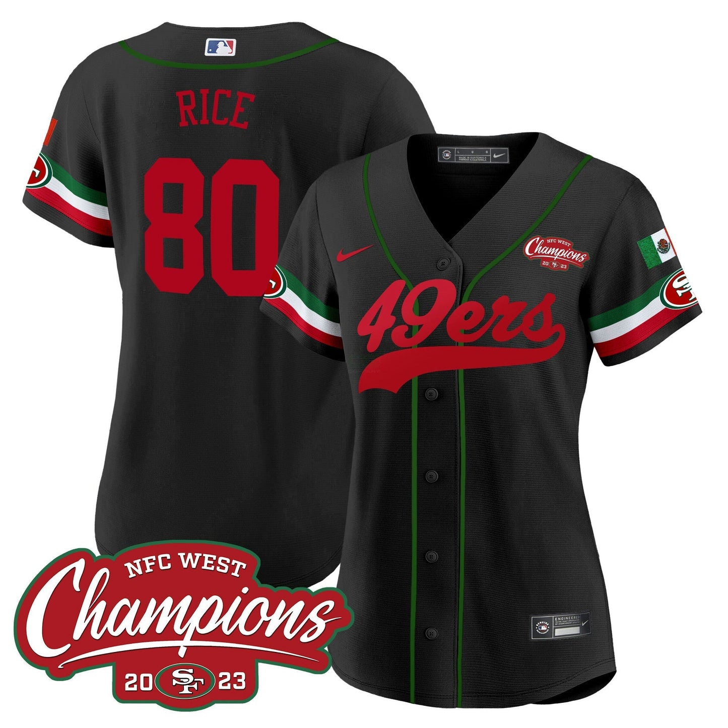 Camisa NFL Women’s Mexico 2023 NFC West Champions Jersey