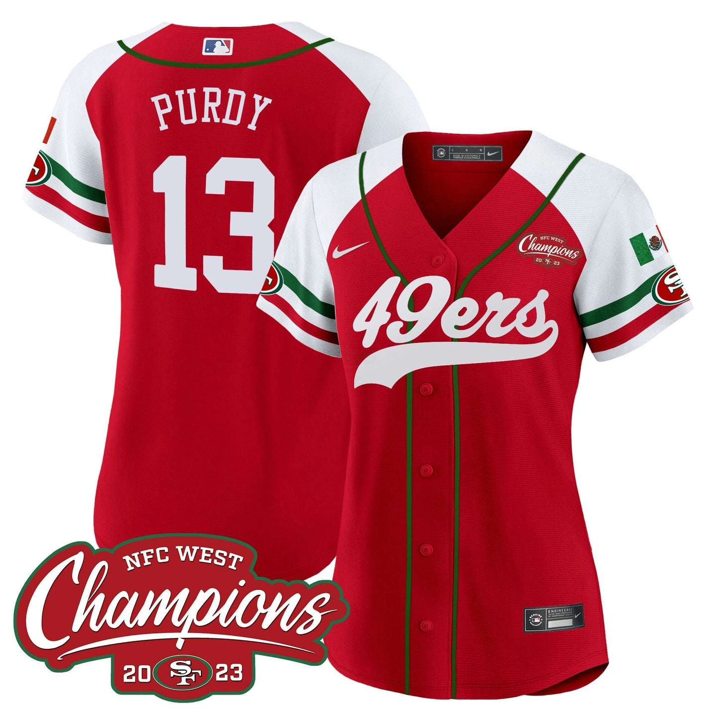 Camisa NFL Women’s Mexico 2023 NFC West Champions Jersey