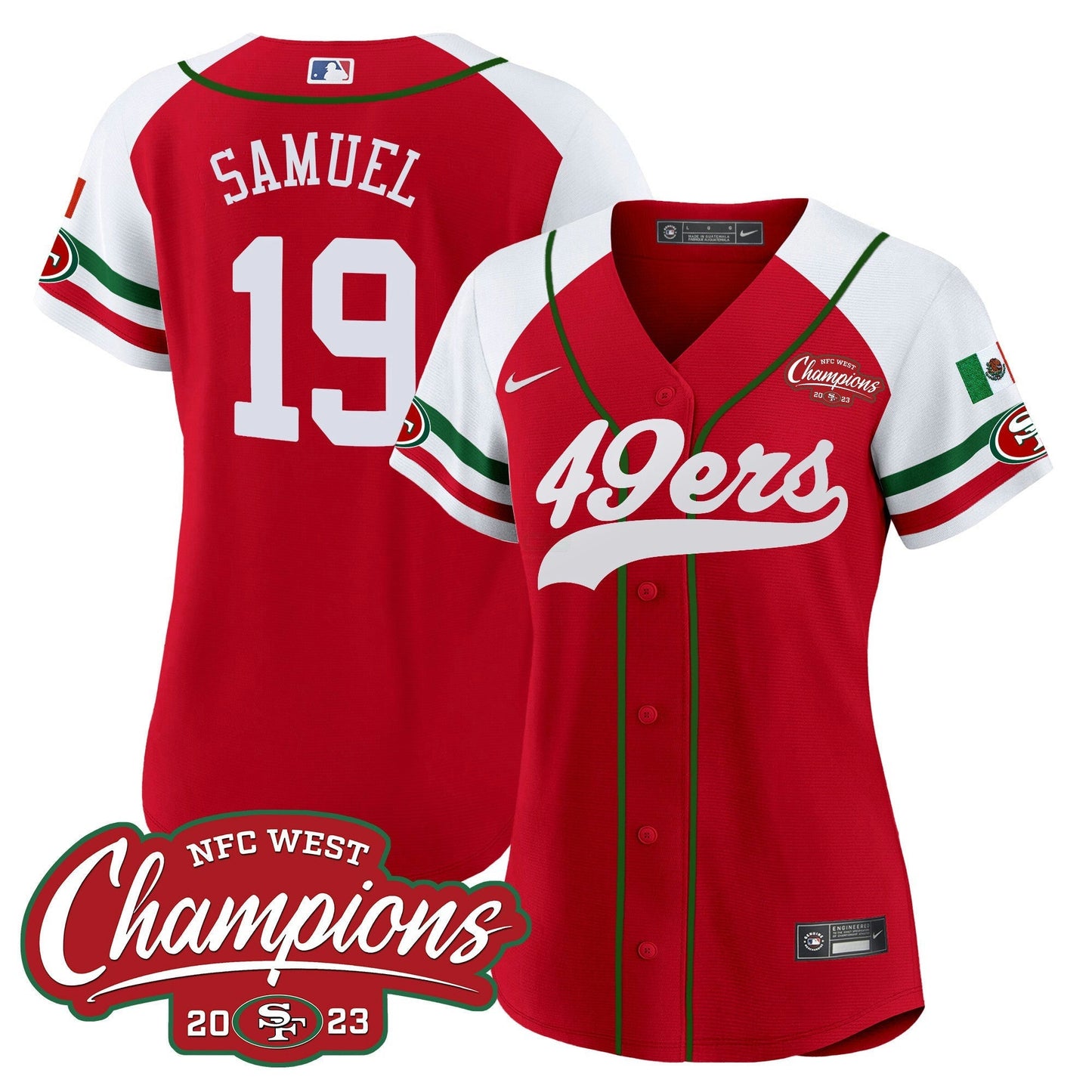 Camisa NFL Women’s Mexico 2023 NFC West Champions Jersey