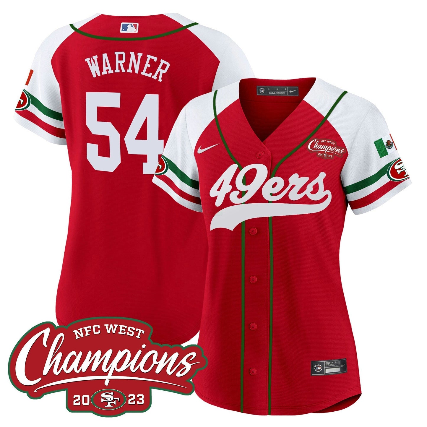 Camisa NFL Women’s Mexico 2023 NFC West Champions Jersey