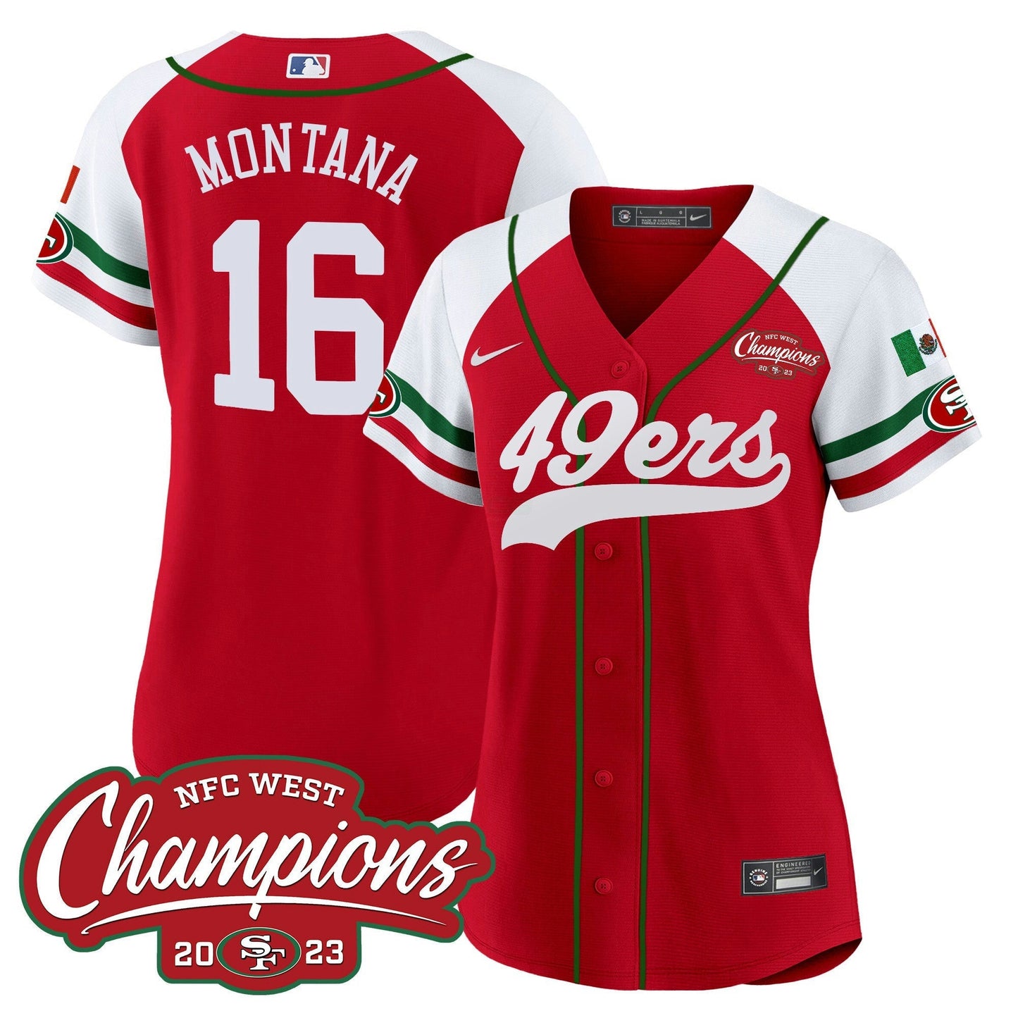 Camisa NFL Women’s Mexico 2023 NFC West Champions Jersey