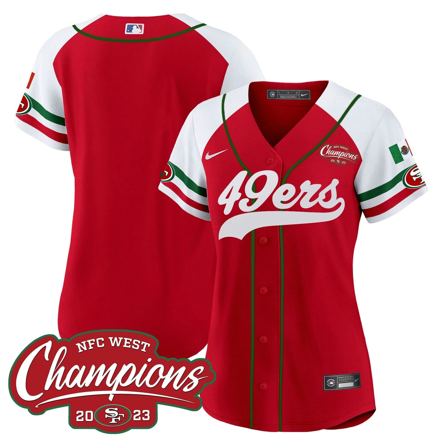 Camisa NFL Women’s Mexico 2023 NFC West Champions Jersey