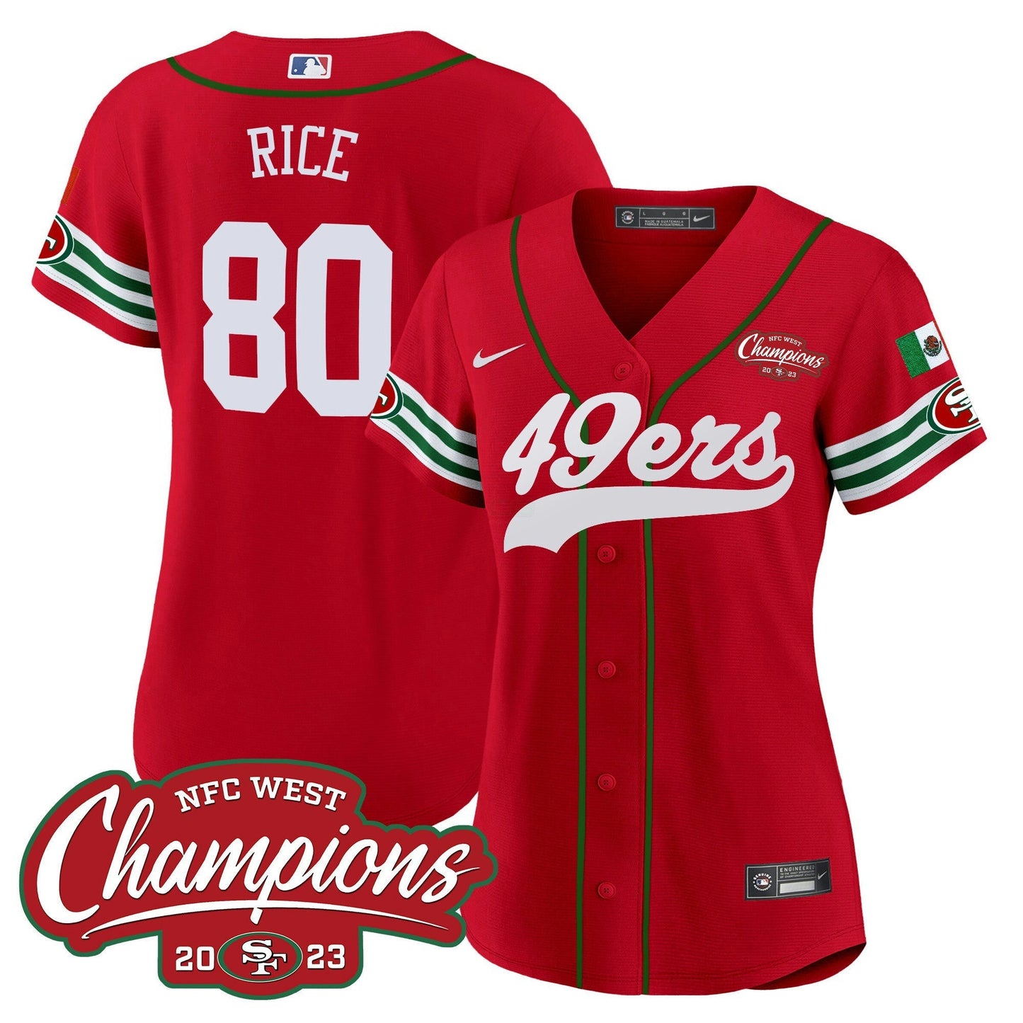 Camisa NFL Women’s Mexico 2023 NFC West Champions Jersey