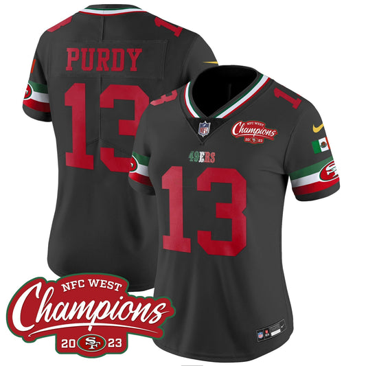 Camisa NFL Women’s Mexico 2023 NFC West Champions Patch Vapor Jersey