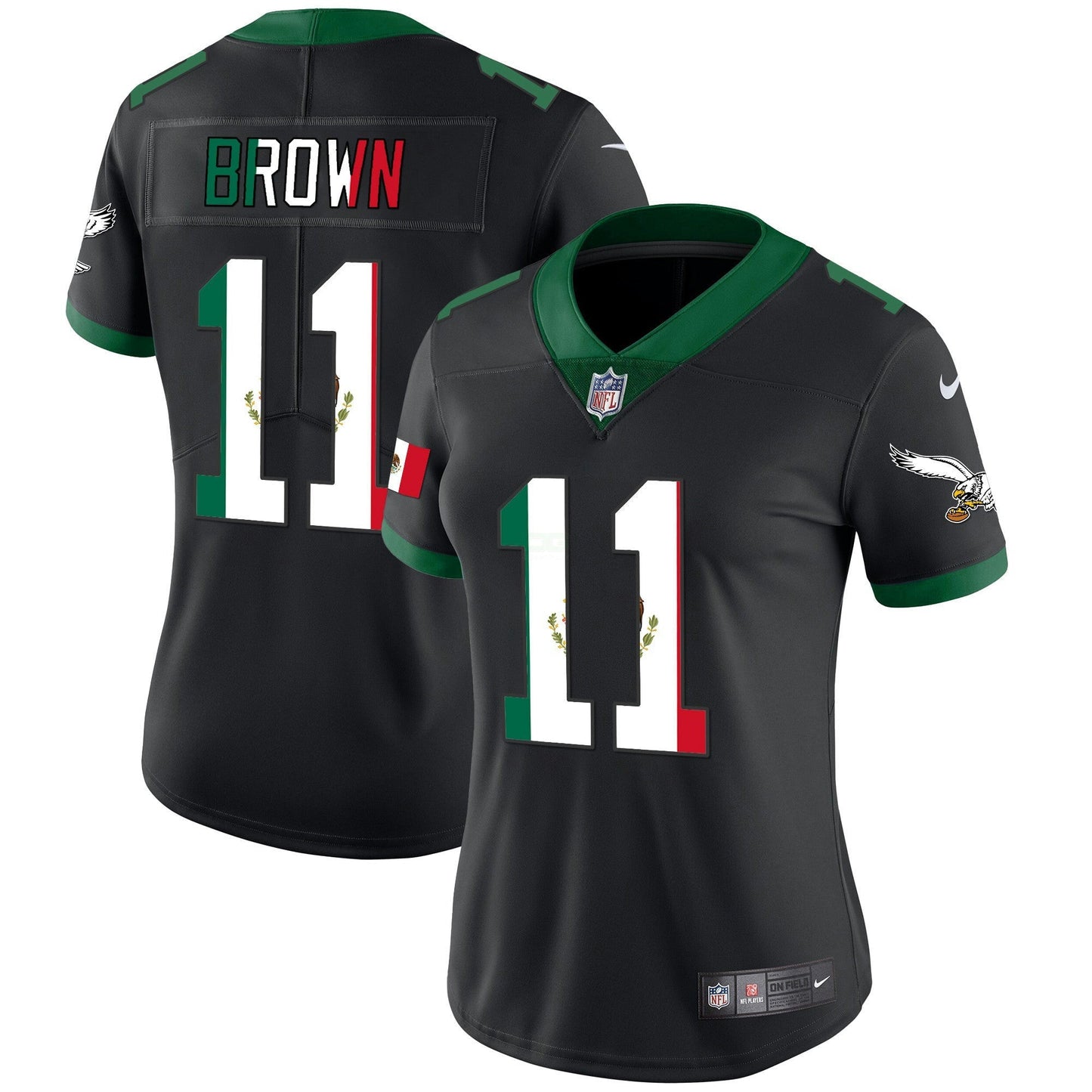 Camisa NFL Women’s Mexico Gold & Kelly Vapor Jersey