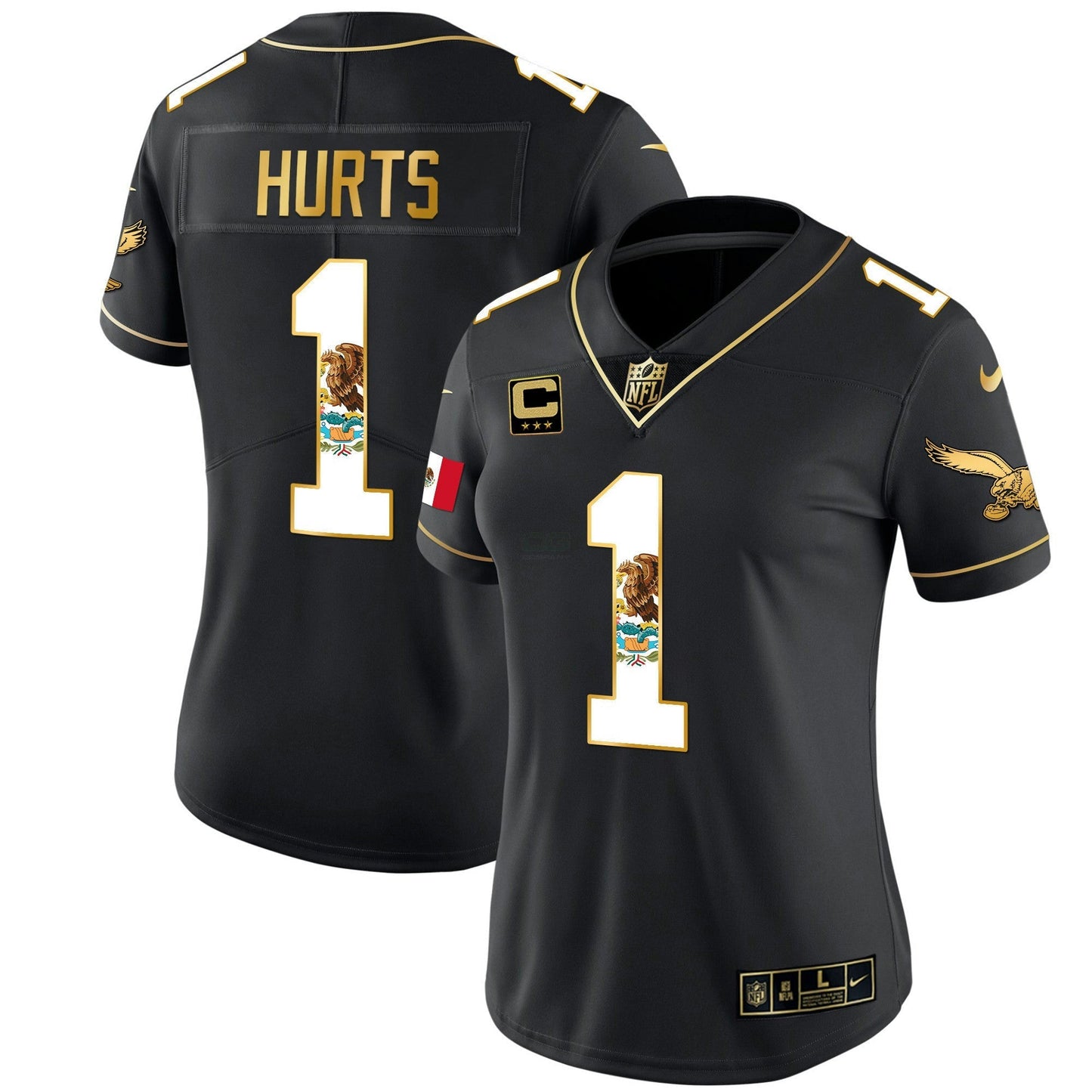 Camisa NFL Women’s Mexico Gold & Kelly Vapor Jersey
