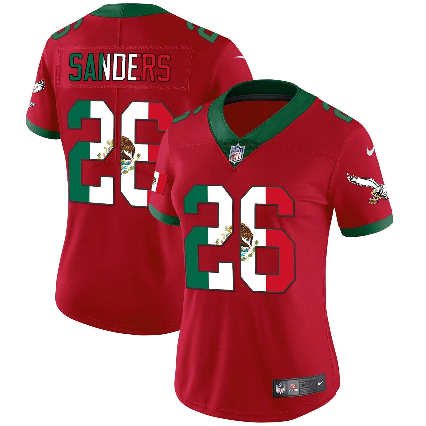 Camisa NFL Women’s Mexico Gold & Kelly Vapor Jersey