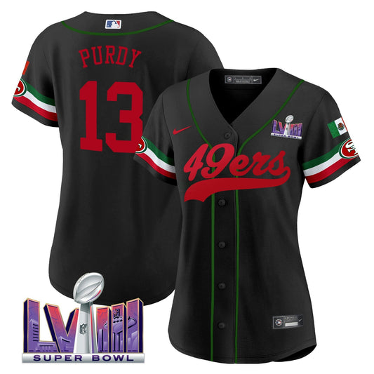 Camisa NFL Women’s Mexico Super Bowl LVIII Patch Jersey
