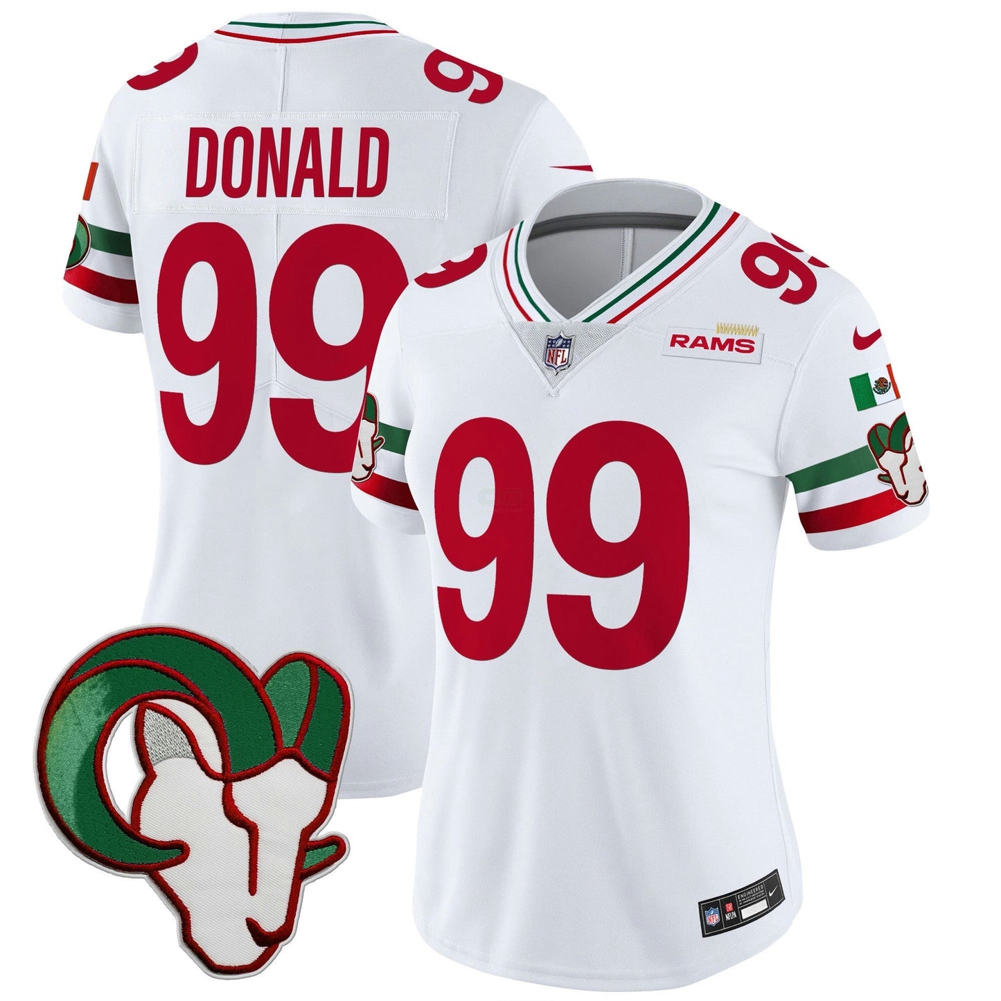Camisa NFL Los Angeles Rams Women’s Mexico Vapor Limited Jersey