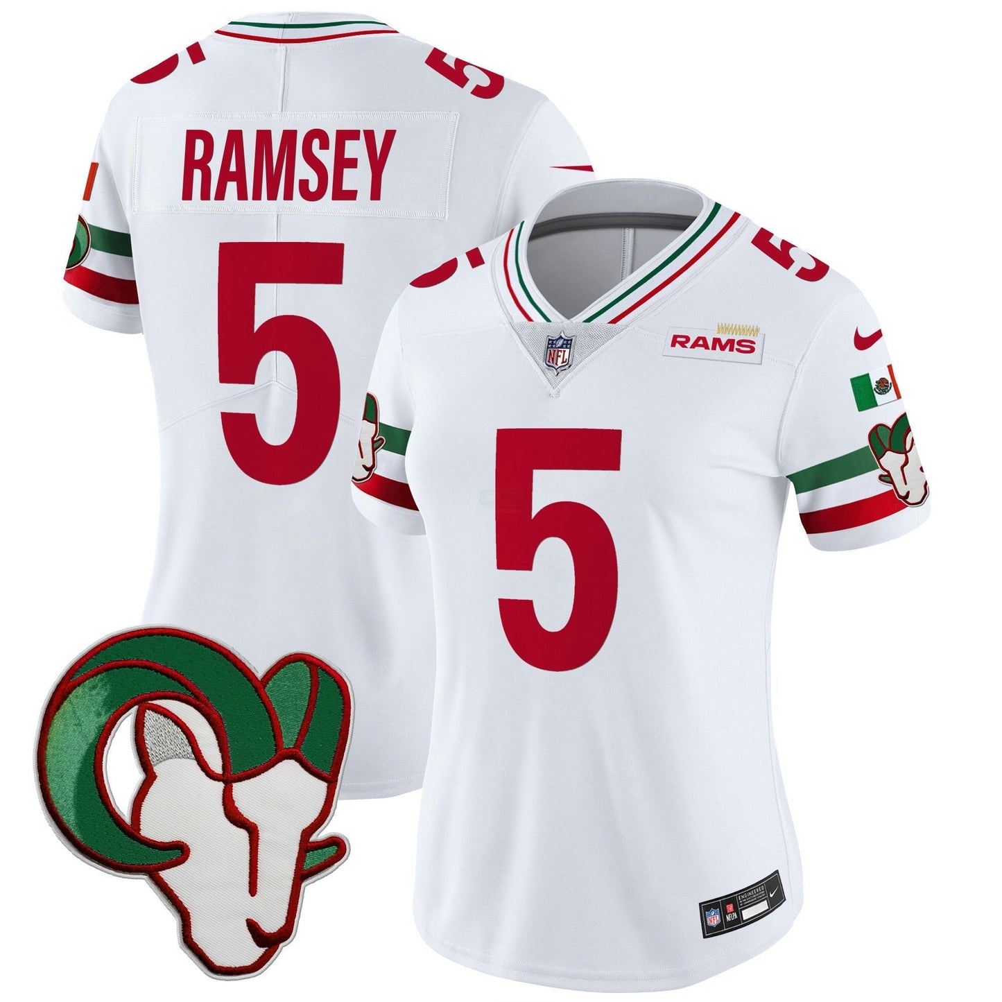 Camisa NFL Los Angeles Rams Women’s Mexico Vapor Limited Jersey