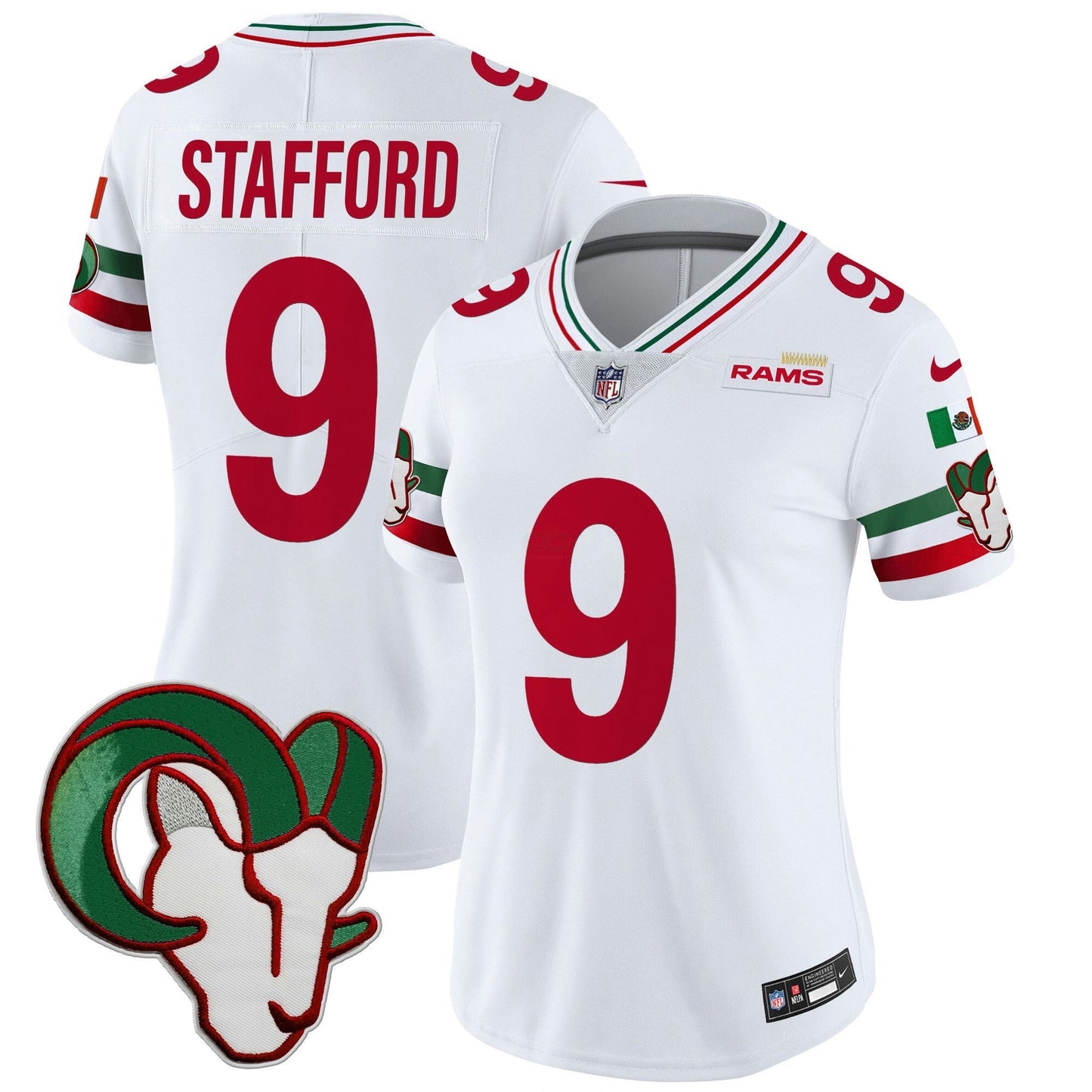 Camisa NFL Los Angeles Rams Women’s Mexico Vapor Limited Jersey