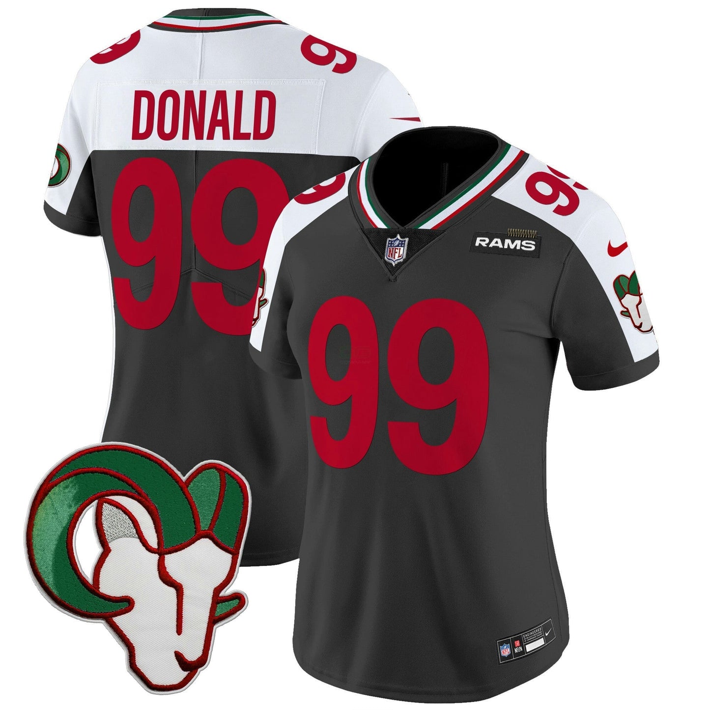 Camisa NFL Los Angeles Rams Women’s Mexico Vapor Limited Jersey