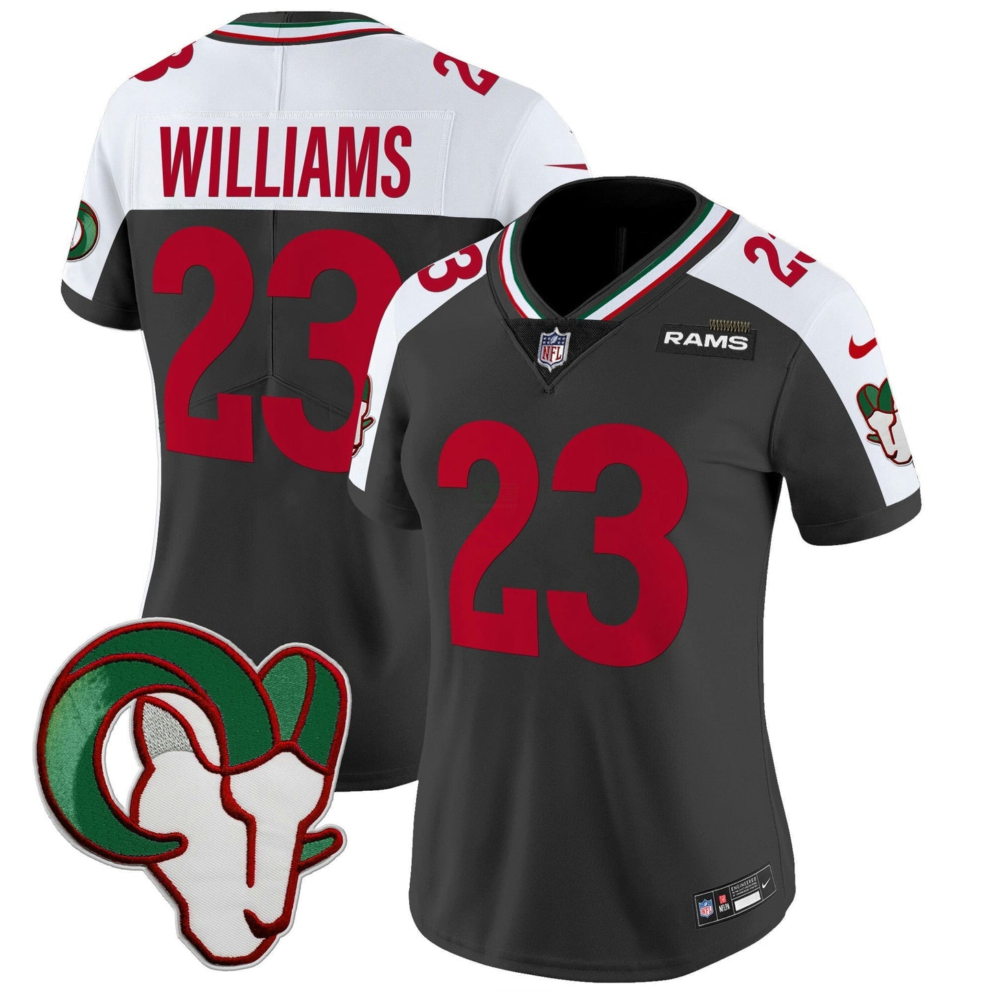 Camisa NFL Los Angeles Rams Women’s Mexico Vapor Limited Jersey