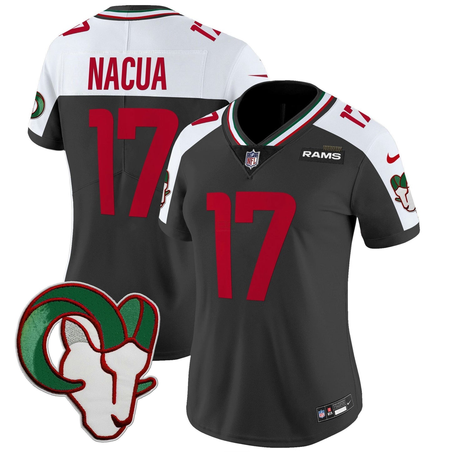 Camisa NFL Los Angeles Rams Women’s Mexico Vapor Limited Jersey
