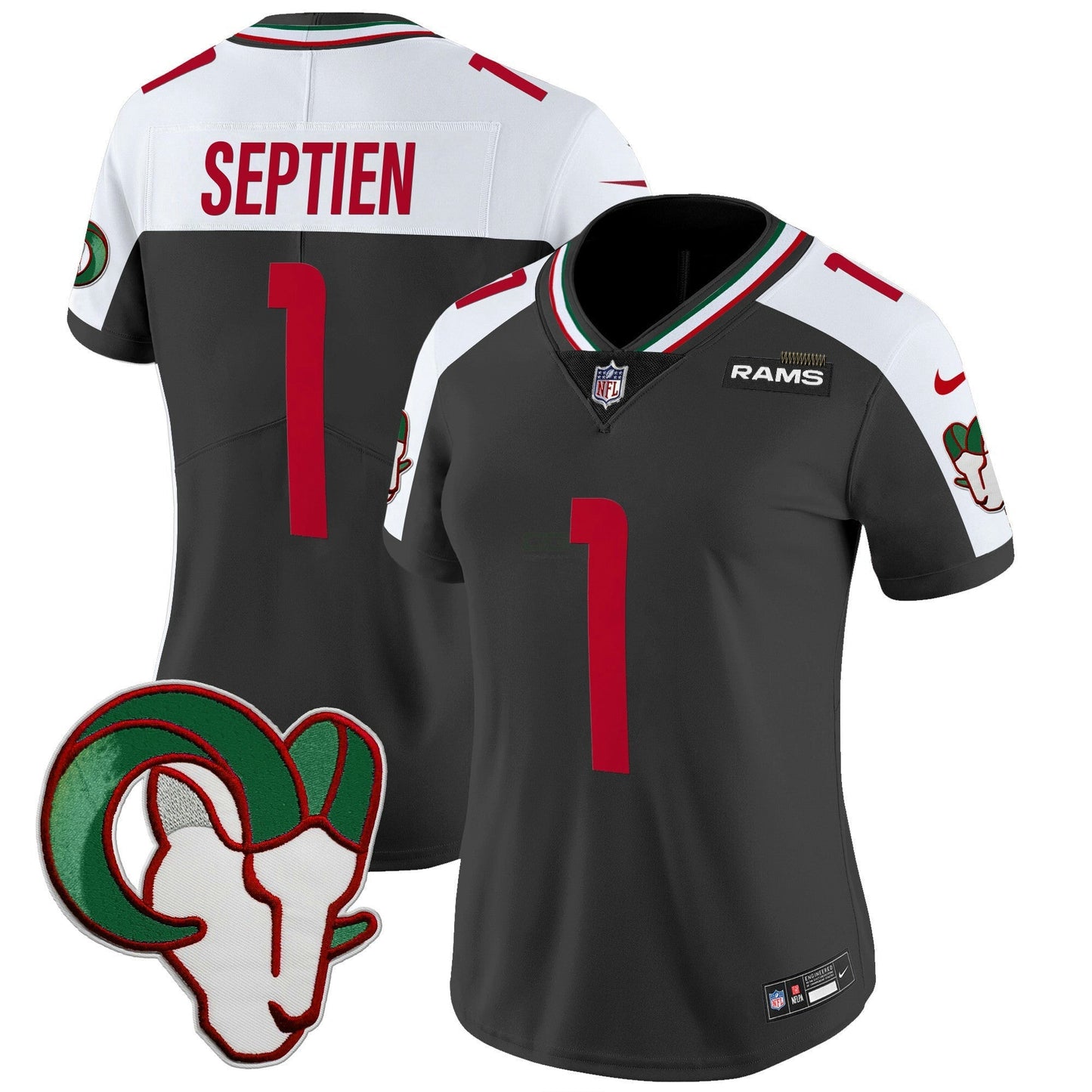 Camisa NFL Los Angeles Rams Women’s Mexico Vapor Limited Jersey
