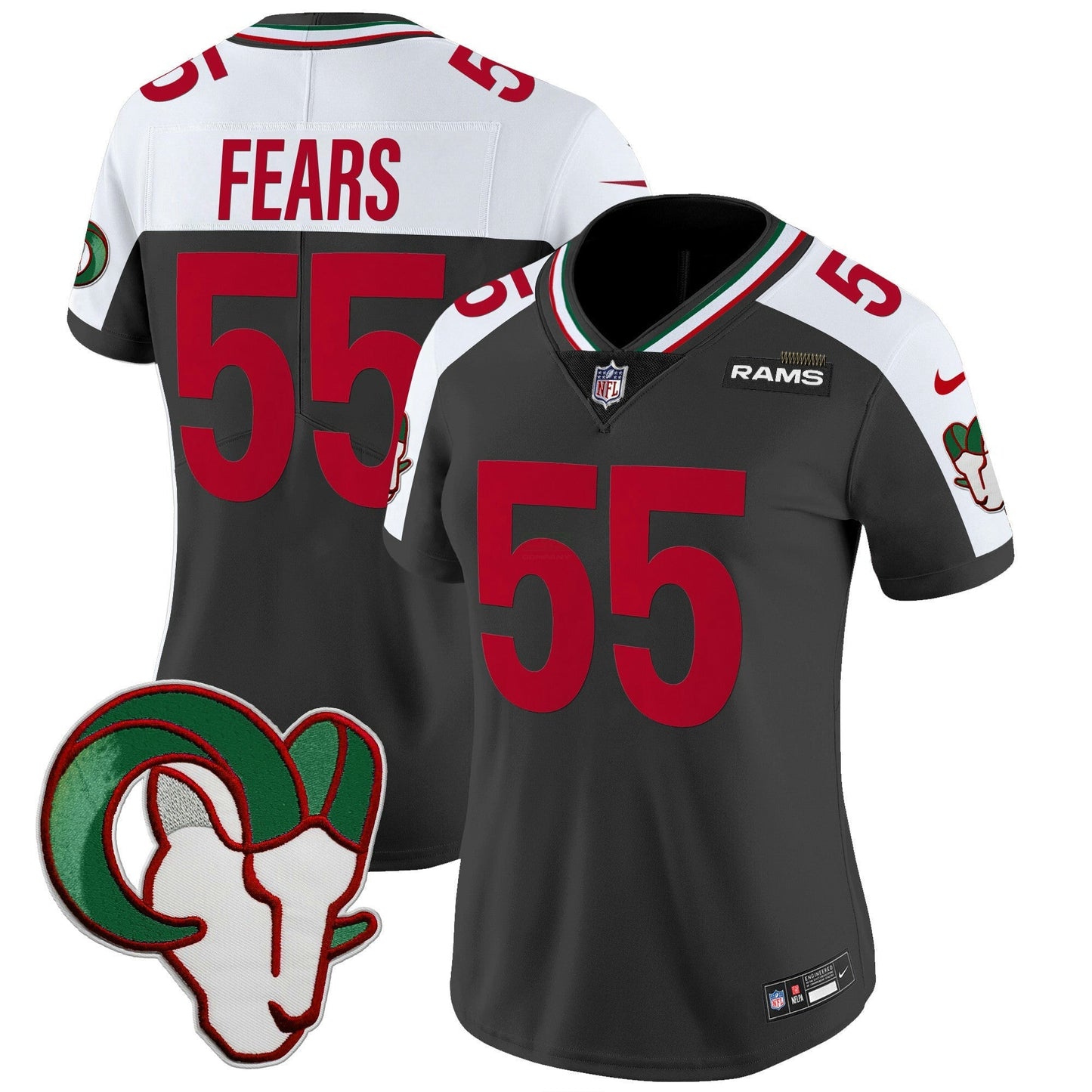 Camisa NFL Los Angeles Rams Women’s Mexico Vapor Limited Jersey