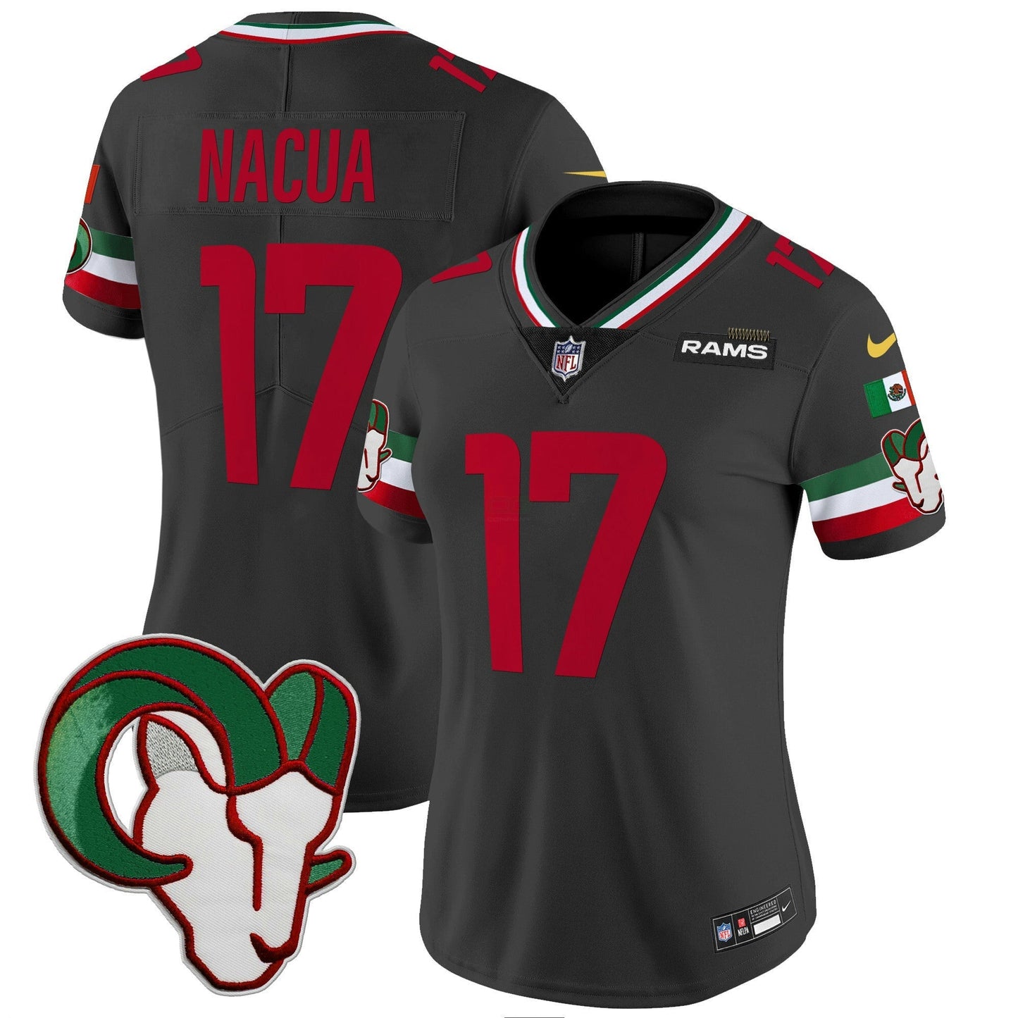Camisa NFL Los Angeles Rams Women’s Mexico Vapor Limited Jersey