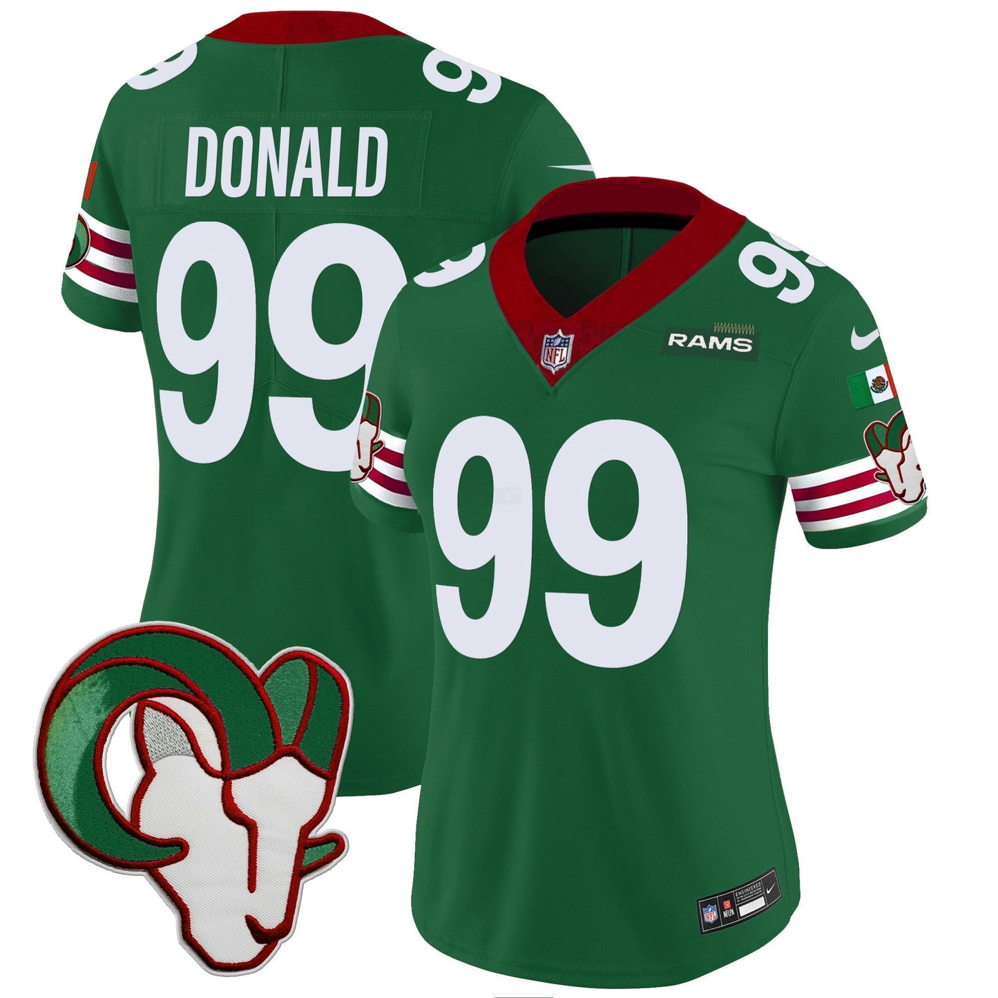 Camisa NFL Los Angeles Rams Women’s Mexico Vapor Limited Jersey